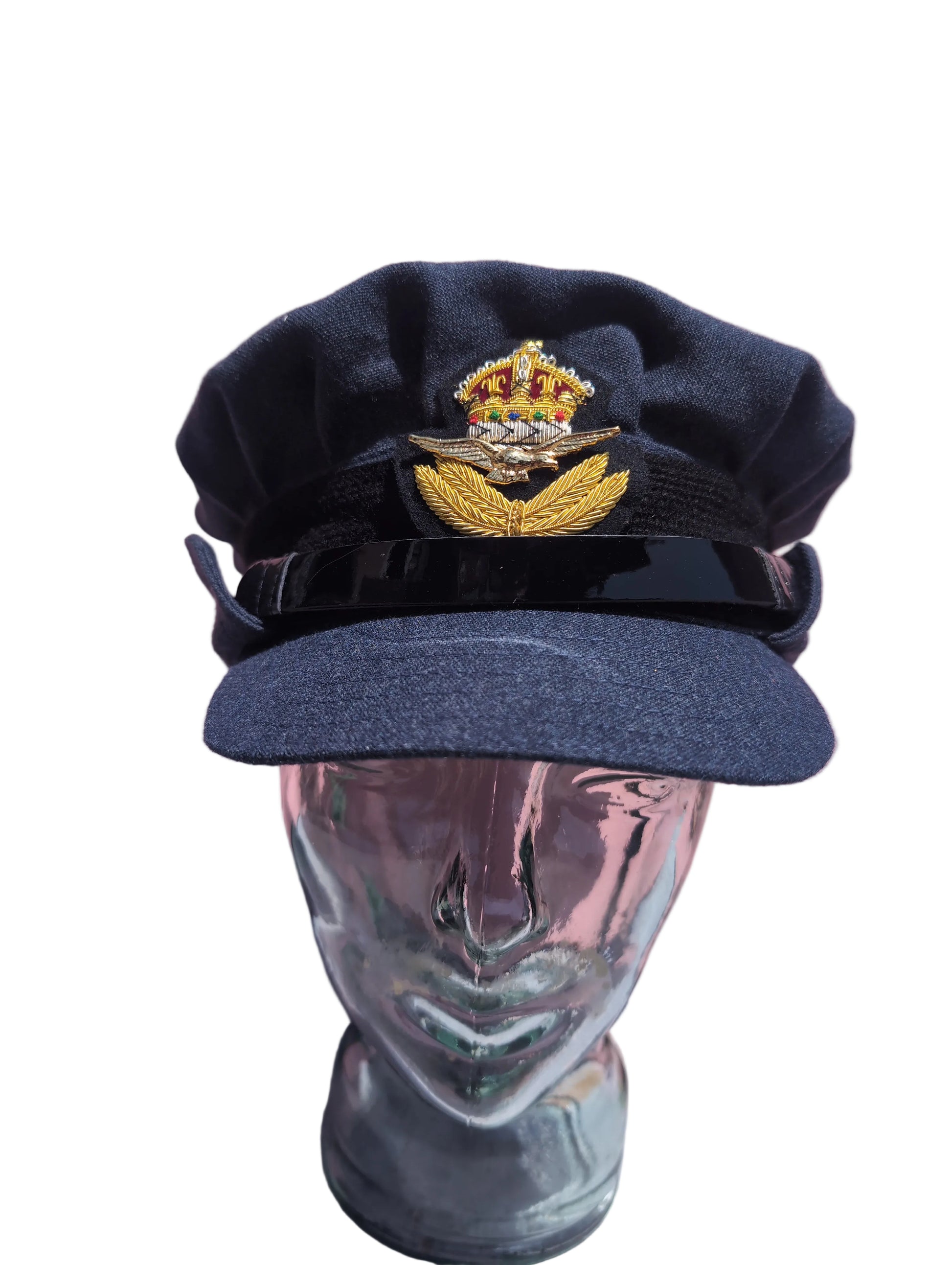 RAF WAAF No1 Uniform Repro WWII Peak Cap WW2 WRAF Hat 1940s front view of Cap Hat