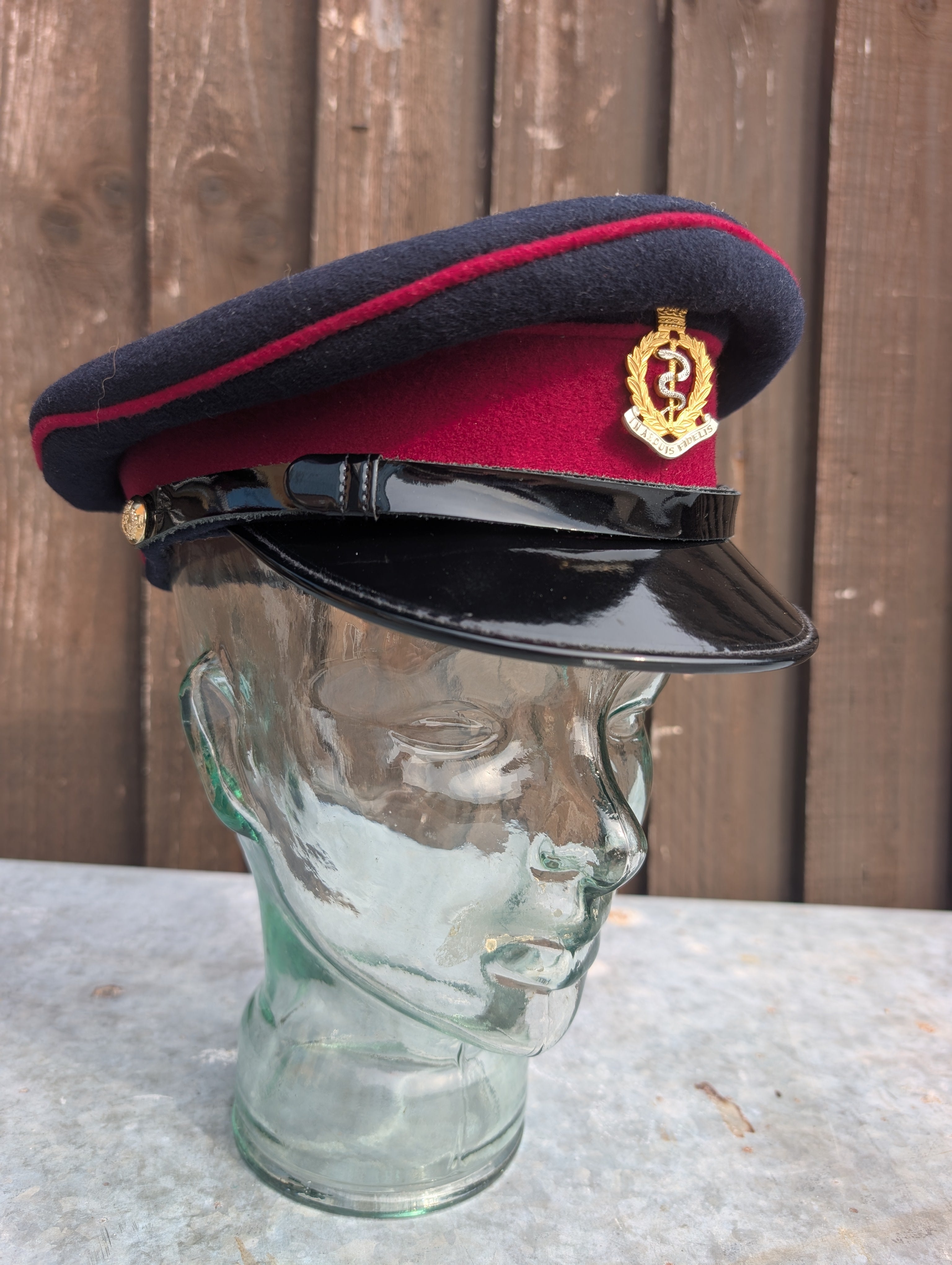 57cm Officers Service Dress Cap Royal Army Medical Service Corps RAMC RAMS  made by Patey London Ltd No1 No2 SD SDU