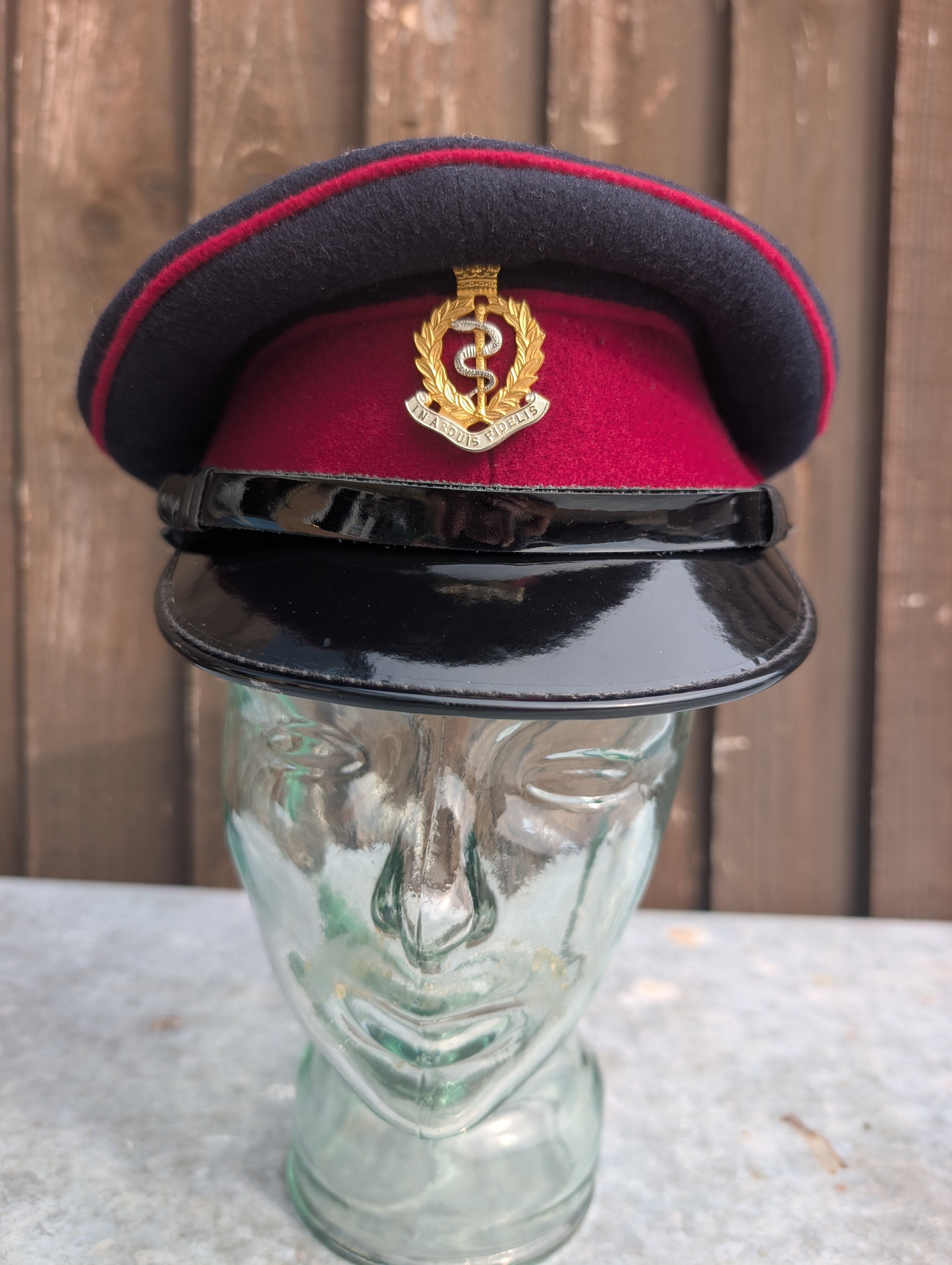 57cm Officers Service Dress Cap Royal Army Medical Service Corps RAMC RAMS  made by Patey London Ltd No1 No2 SD SDU