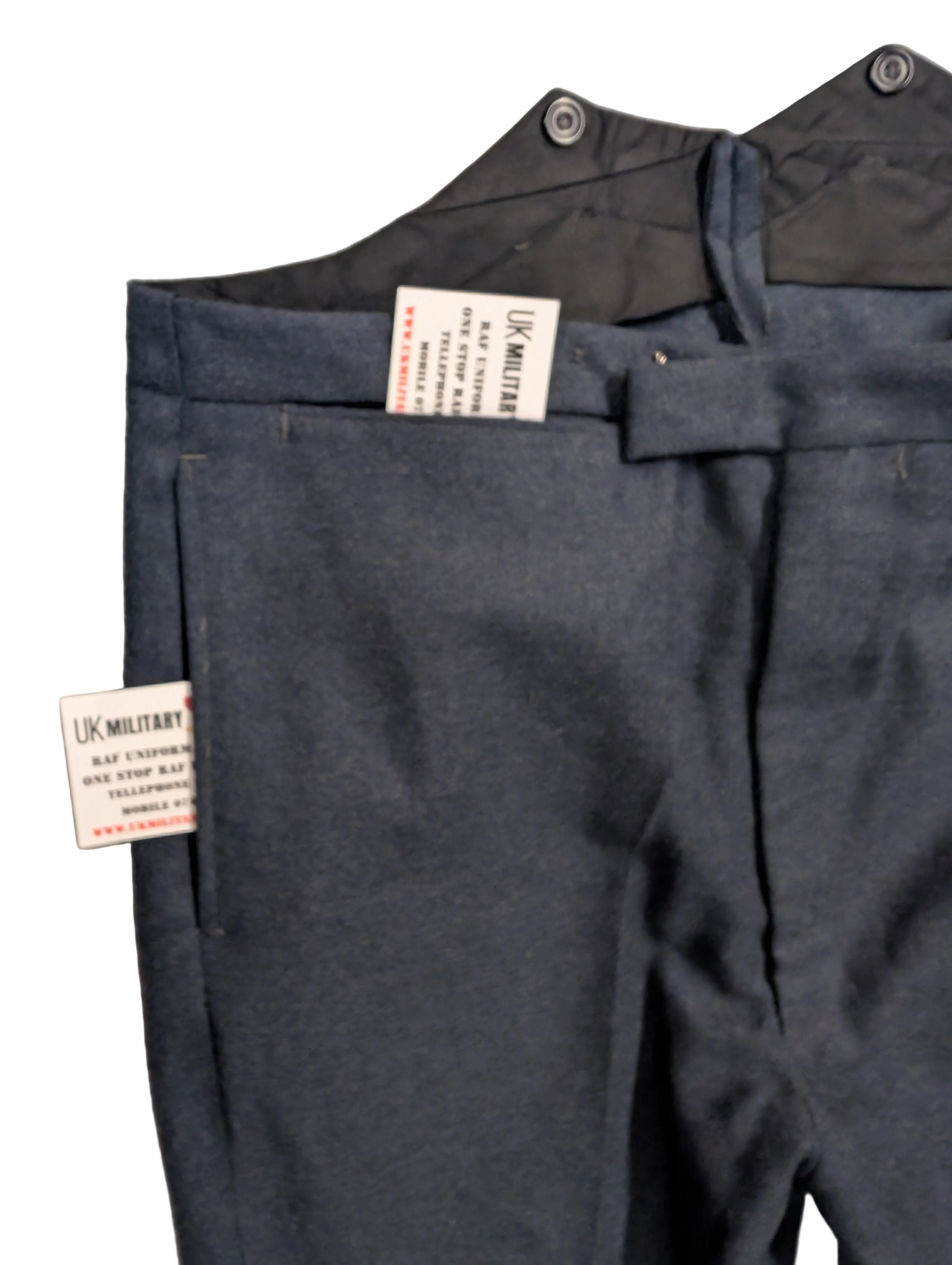 Demonstration of mess dress pockets RAF No.5 Mess Dress Uniform Trousers