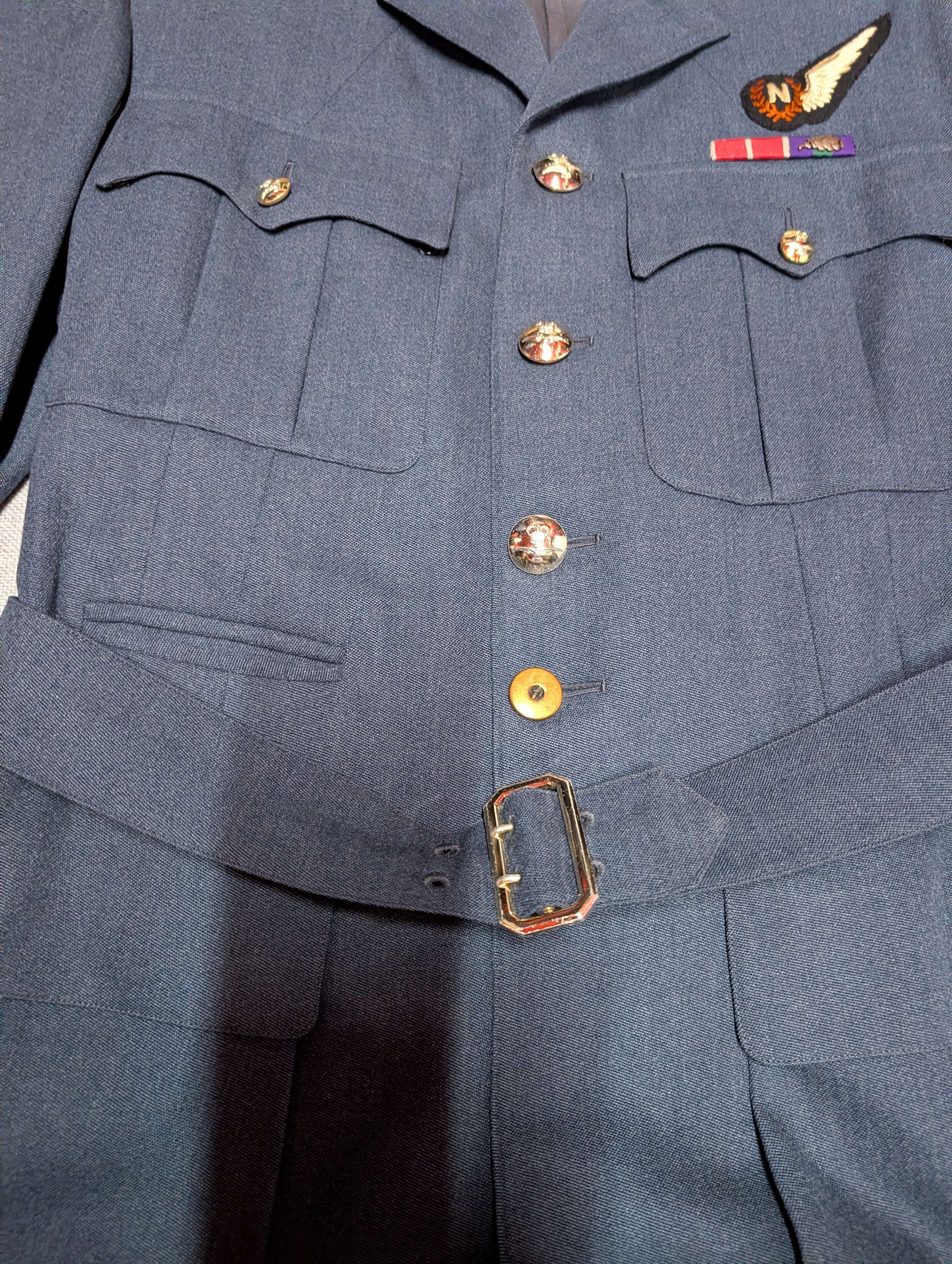 40"Reg OBE MiD Air Commodore RAF Officers No1 Service Dress Uniform Jacket Cold War Era ( our ref W378)