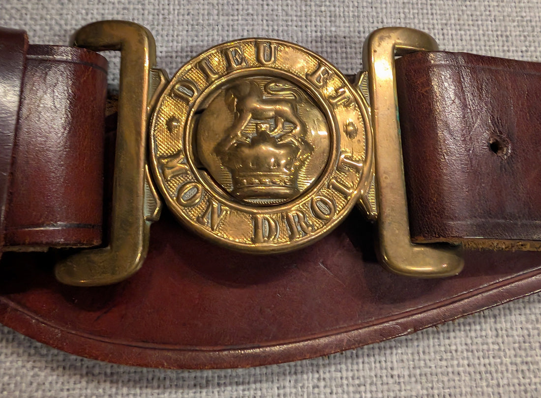Victorian British Army Officers Sword Belt Leather ( Circa 1837  to 1901 )