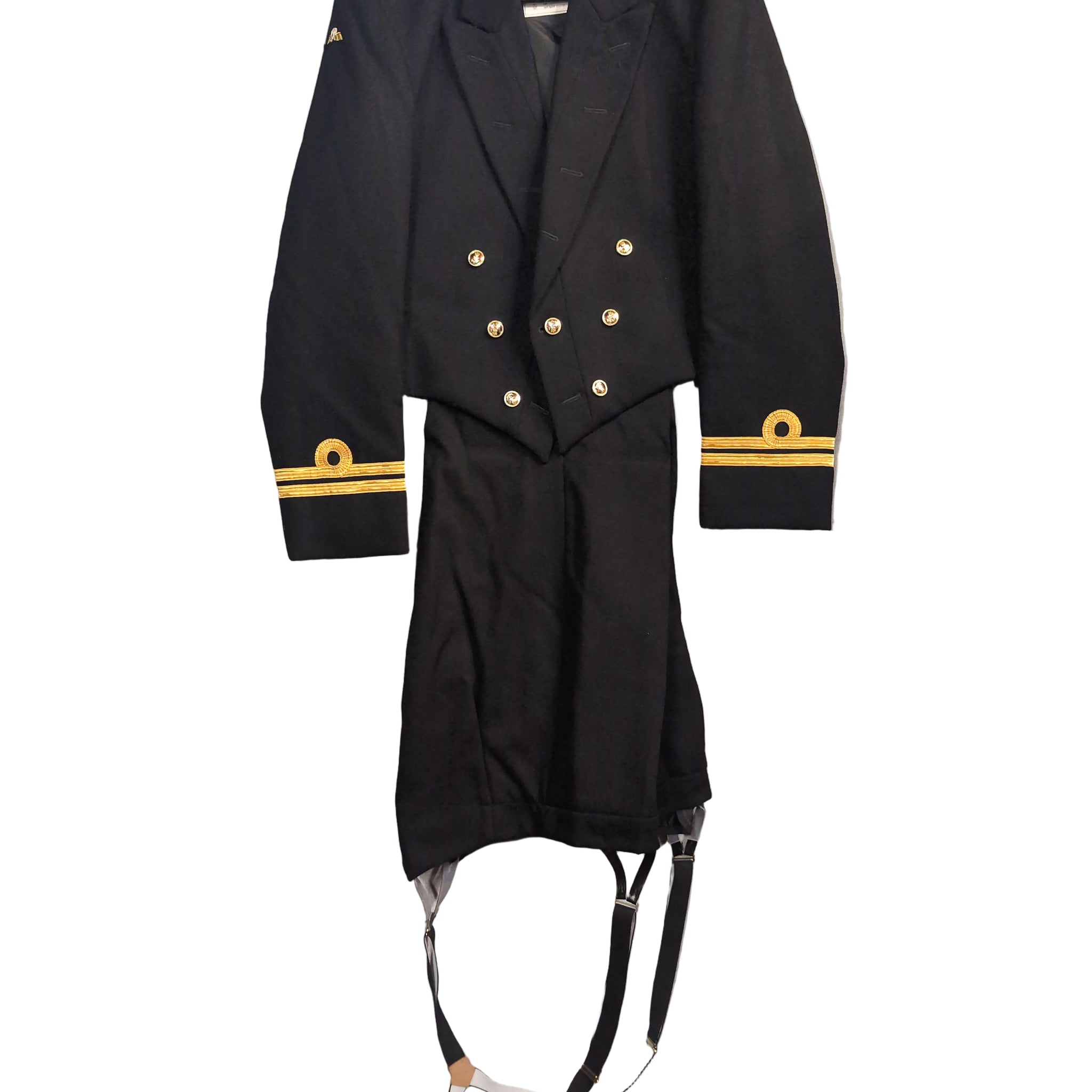 45" Chest Royal Navy No.2B Barathea Officers Mess Dress Uniform Jacket & Trousers ( our ref G157)