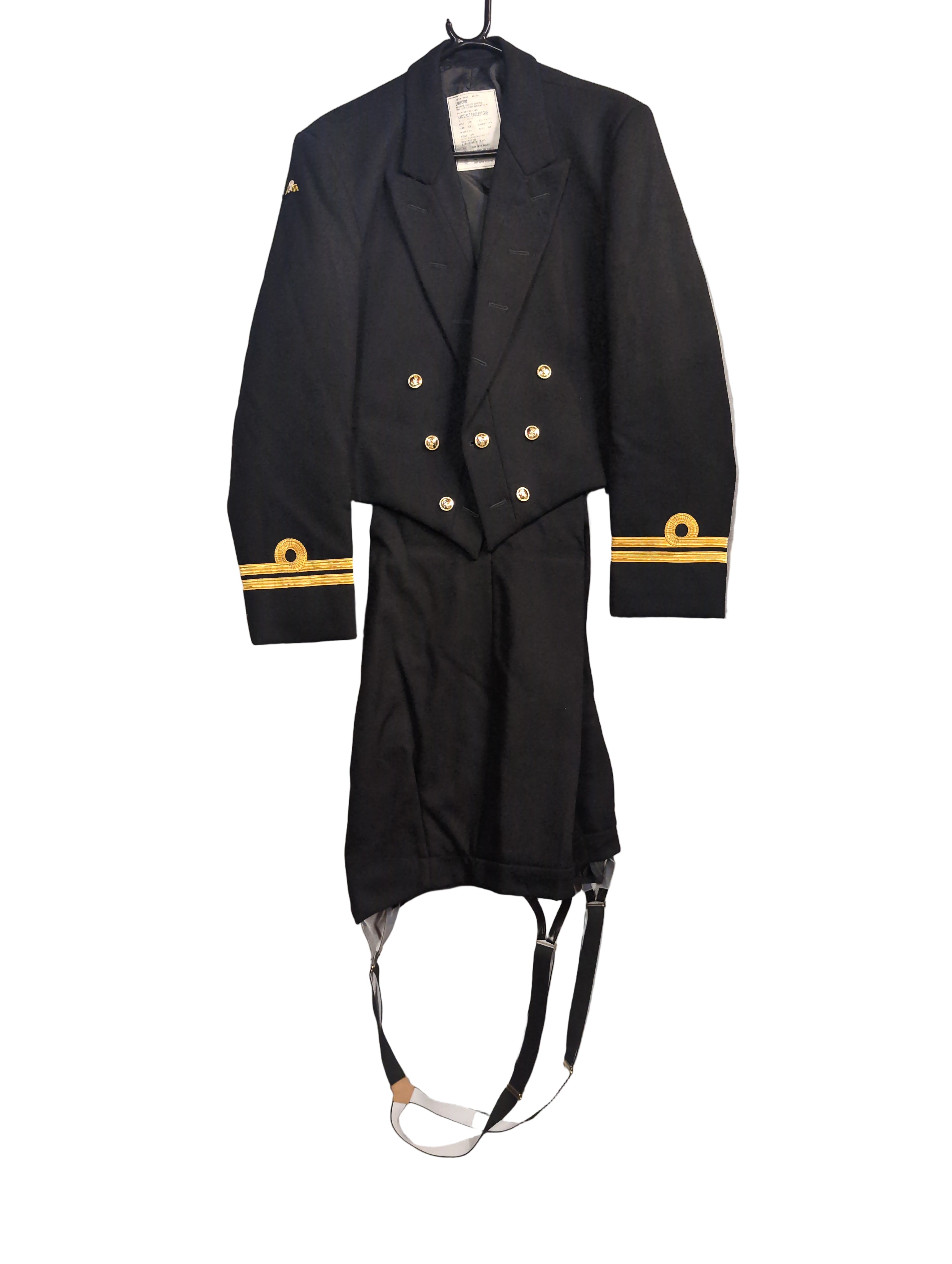 45" Chest Royal Navy No.2B Barathea Officers Mess Dress Uniform Jacket & Trousers ( our ref G157)