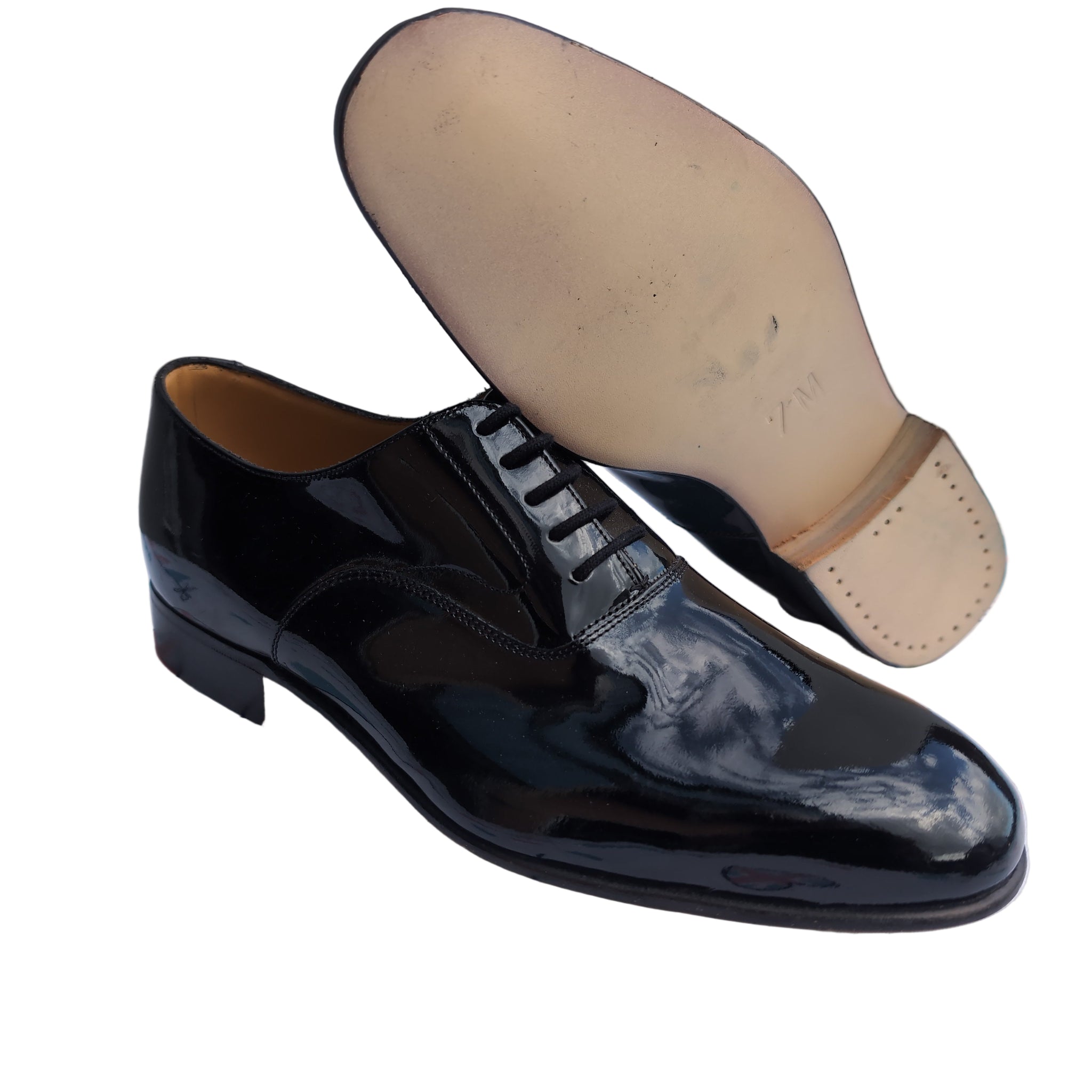 Size 7M Mess Dress Shoes Patent Leather ( G279 )