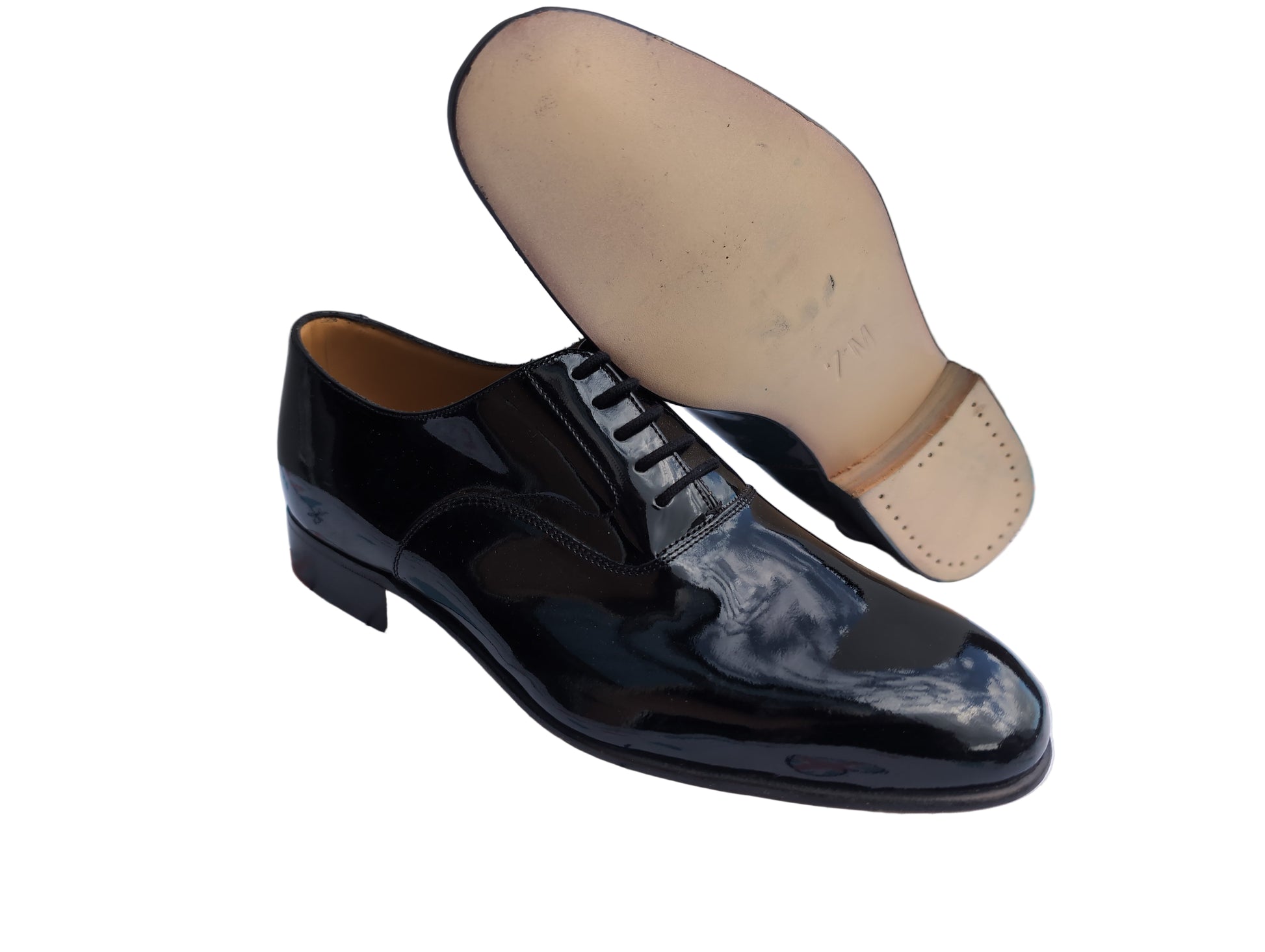Size 7M Mess Dress Shoes Patent Leather ( G279 ) UK Military Tailoring Size 7M Mess Dress Shoes Patent Leather ( G279 ) UK Military Tailoring