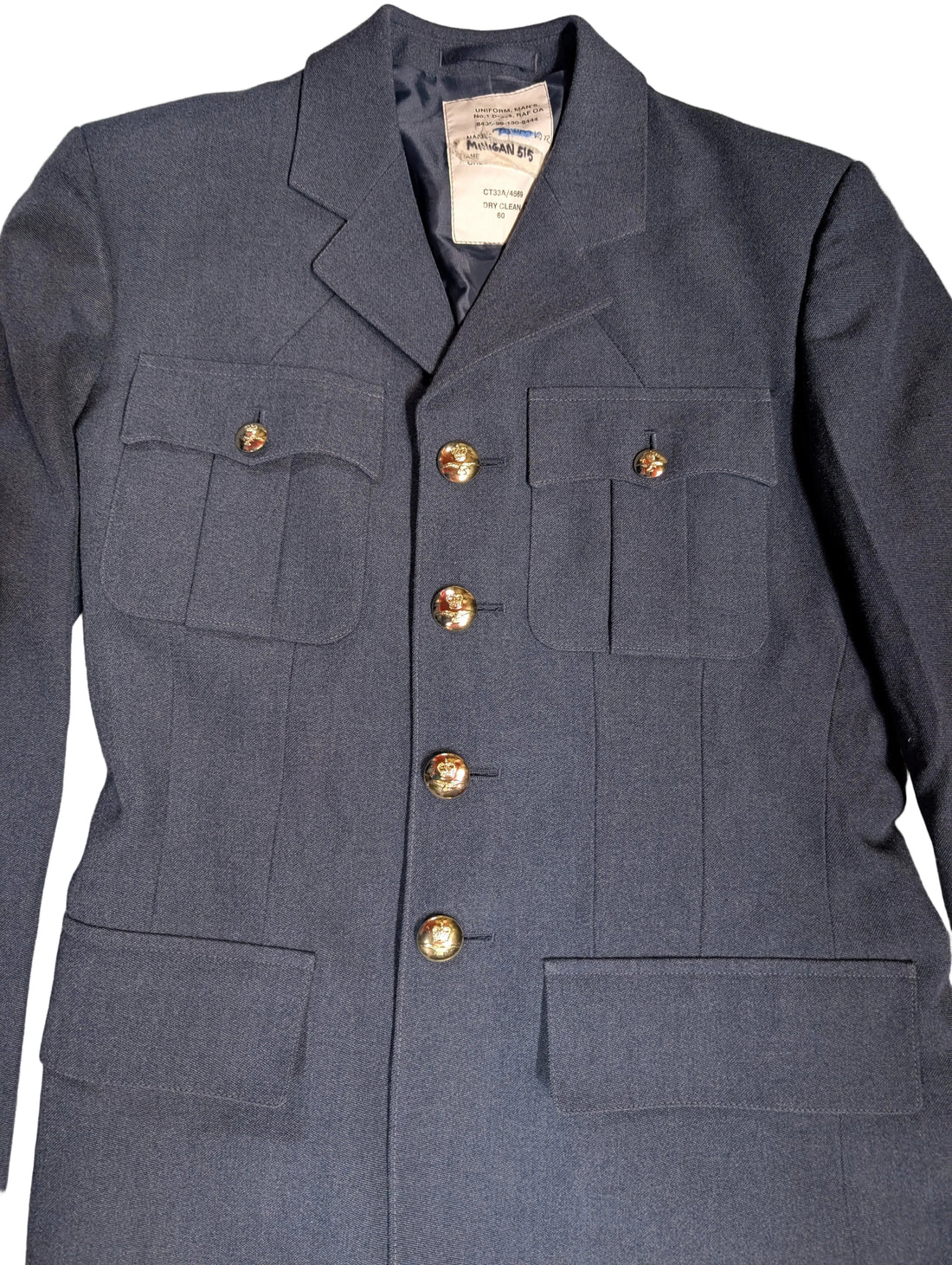 RAF No1 Uniform Jacket 1972 Pattern
