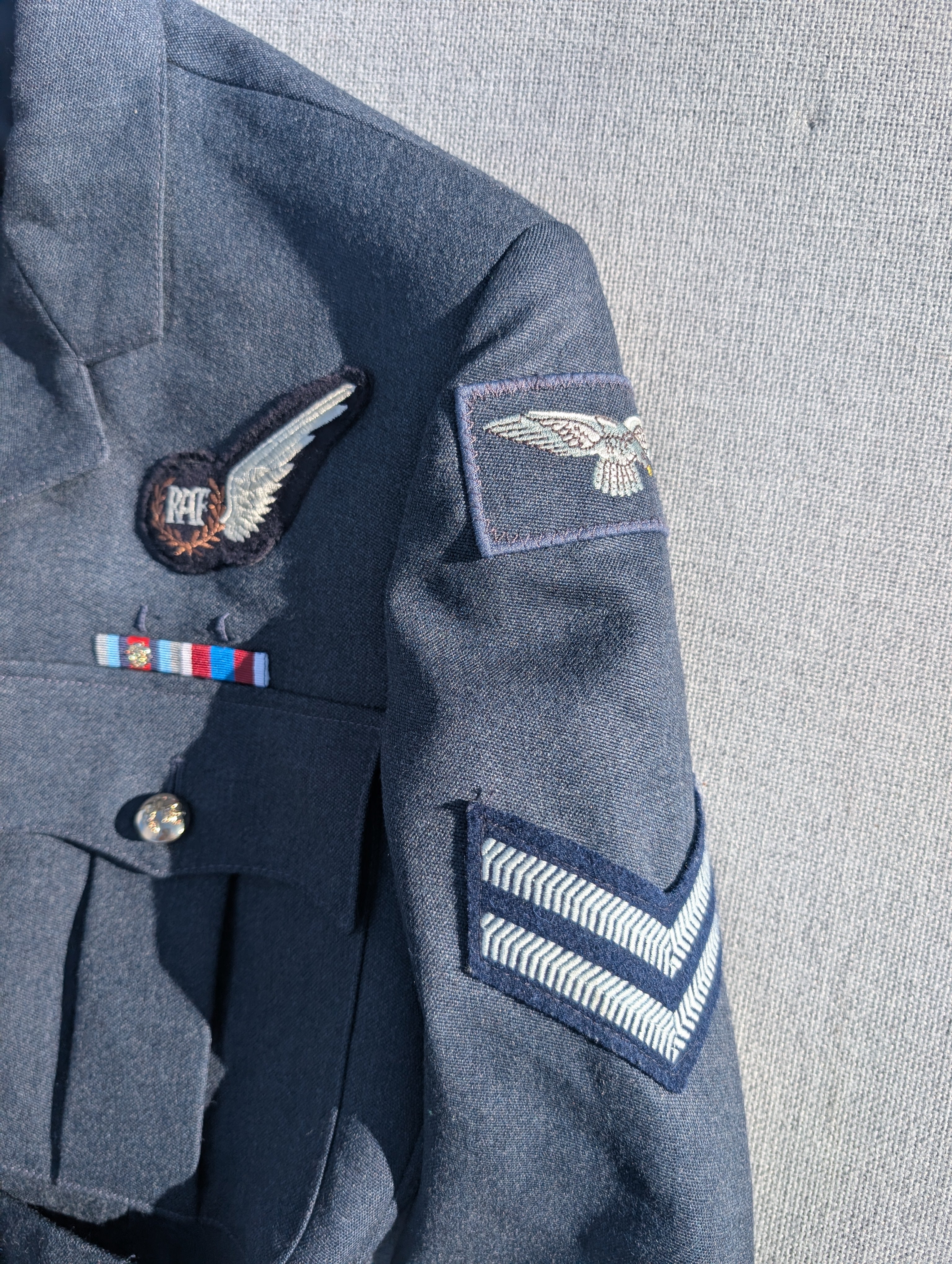 42"Chest 34"Waist RAF No1 Service Dress Uniform Cpl SD  Jacket & Trousers ( our ref y353)