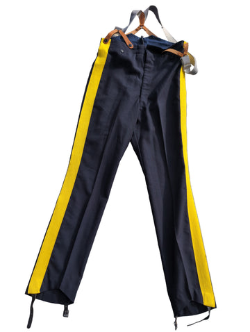 34" Waist British Army Mess Dress / No1 Trousers Blues Uniform Yellow Stripe sides ( Ref G88 )