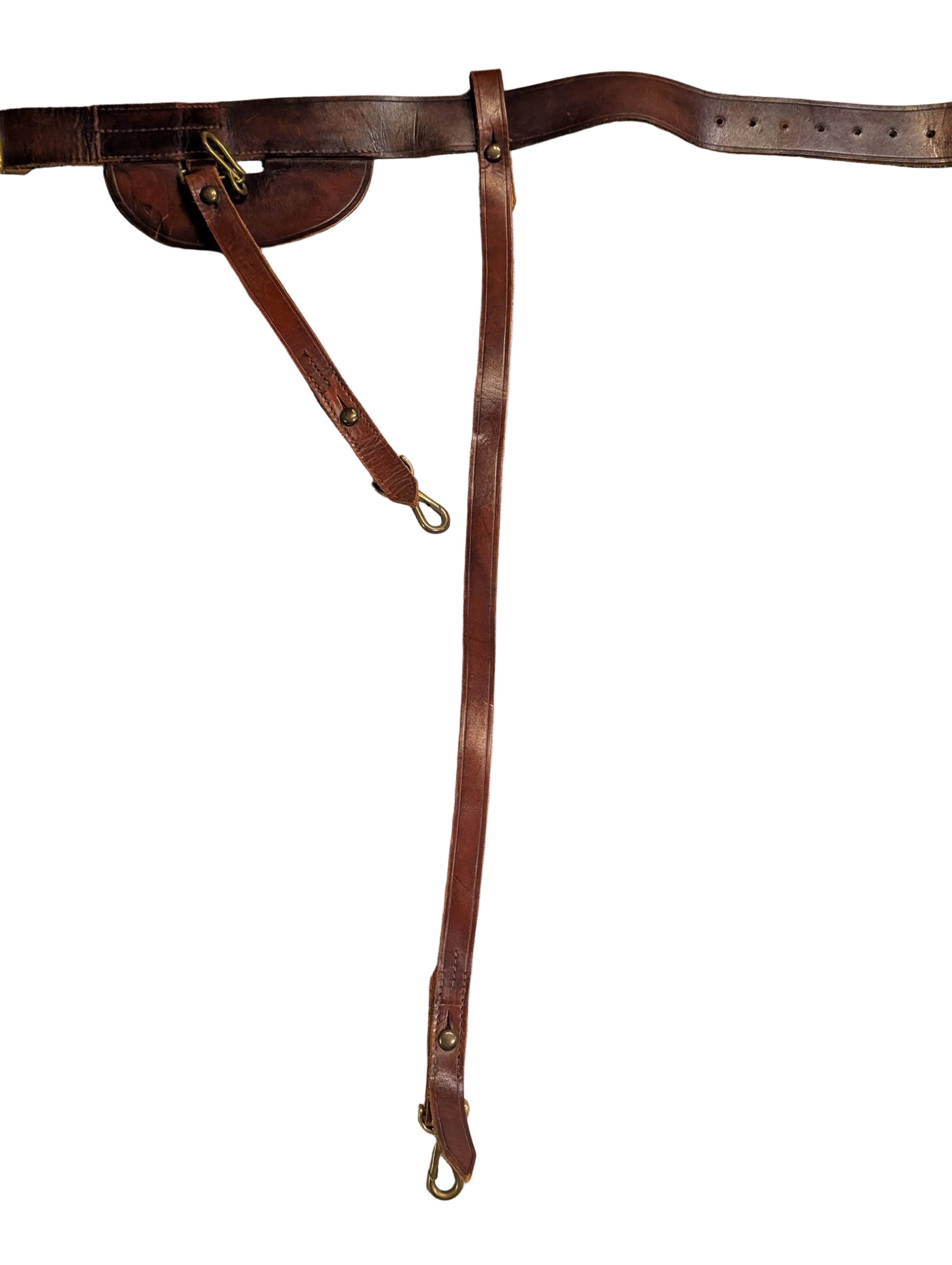 Victorian British Army Officers Sword Belt Leather ( Circa 1837  to 1901 )
