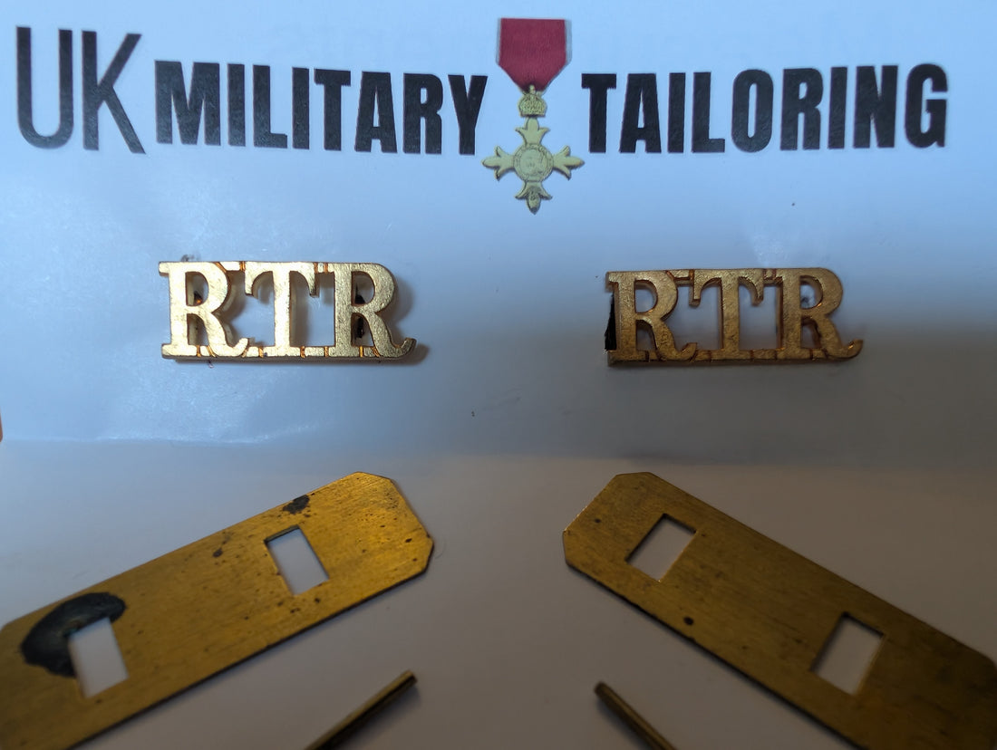 RTR ( Royal Tank Regiment ) Shoulder Titles