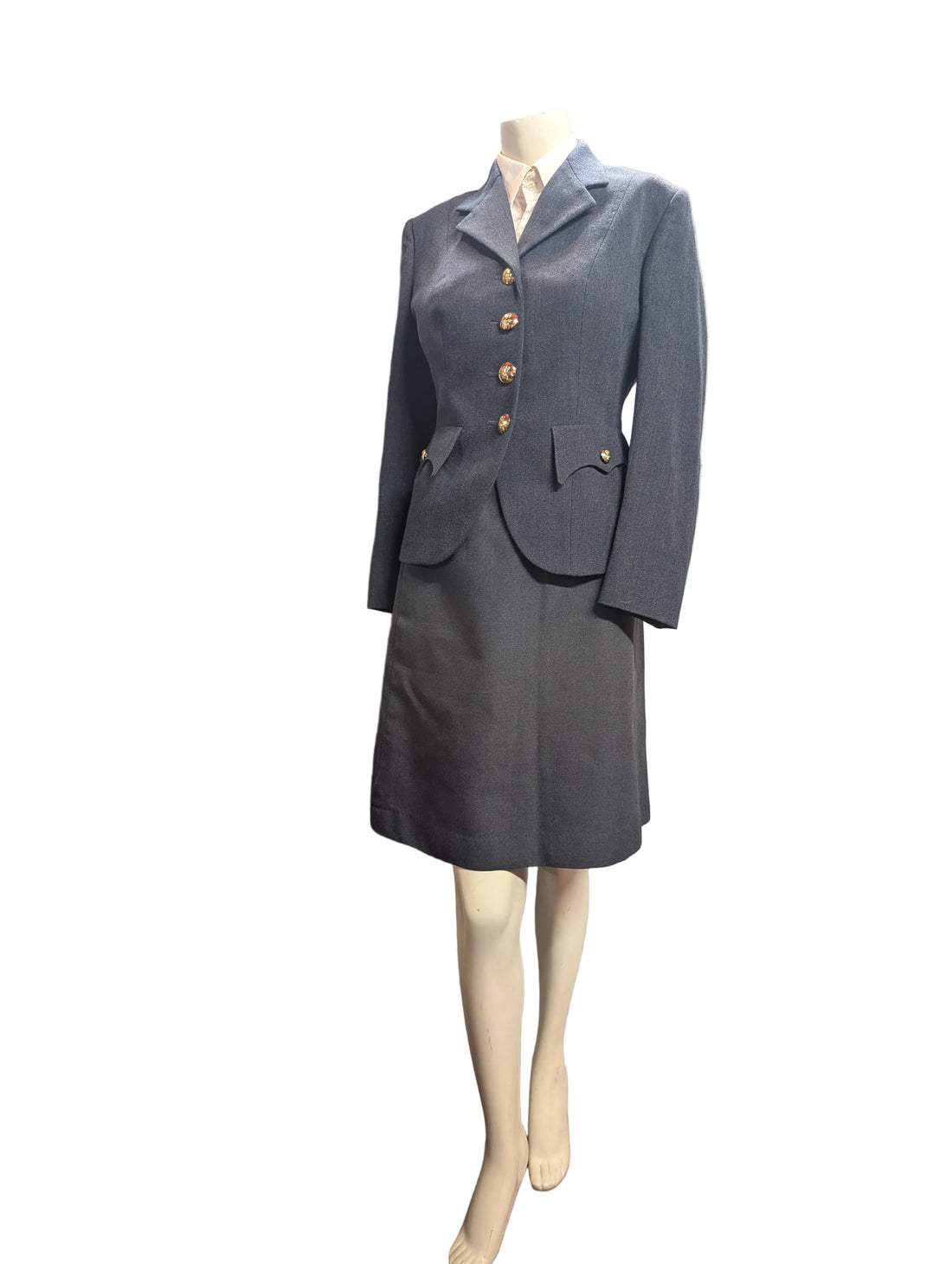 Vintage Women's RAF No. 1 Uniform Jacket, WRAF Squadronaires WAAF Style D-Day Darlings