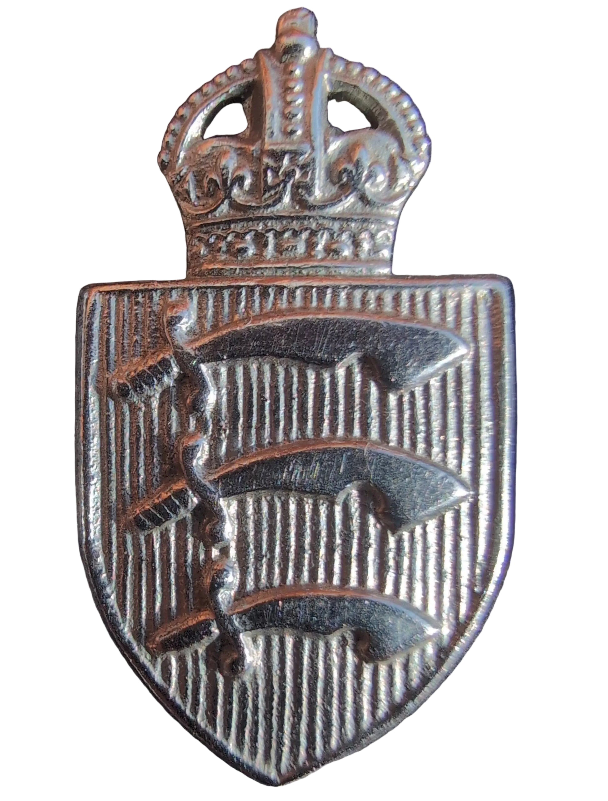NEW GVR GVIR Essex Constabulary Collar Badges Kings Crown, NEW OLD DELETED STOCK