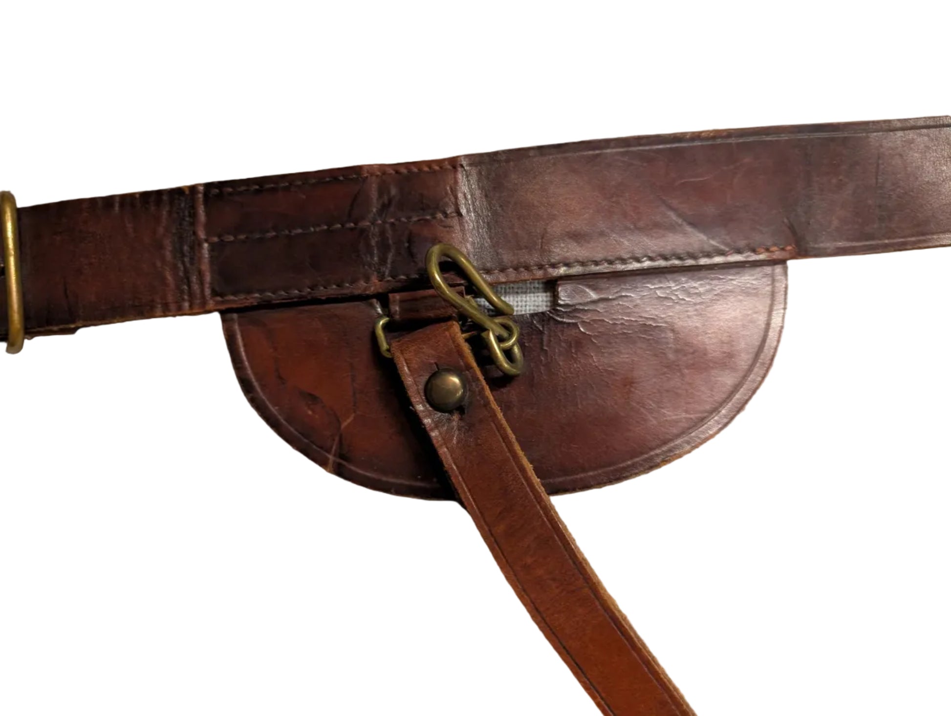 Victorian British Army Officers Sword Belt Leather ( Circa 1837  to 1901 )