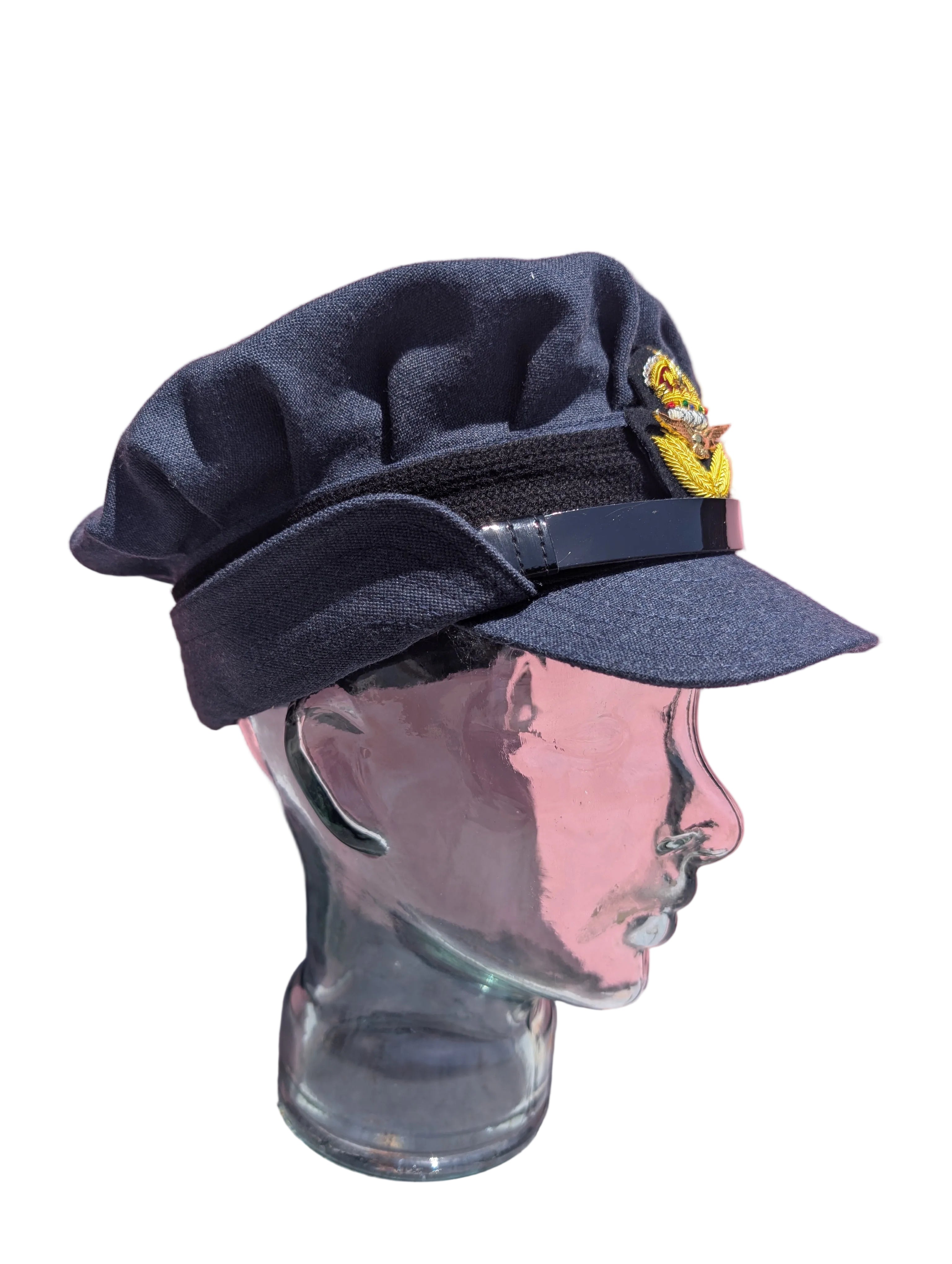 Side view of RAF WAAF No1 Uniform Repro WWII Peak Cap WW2 WRAF Hat 1940s