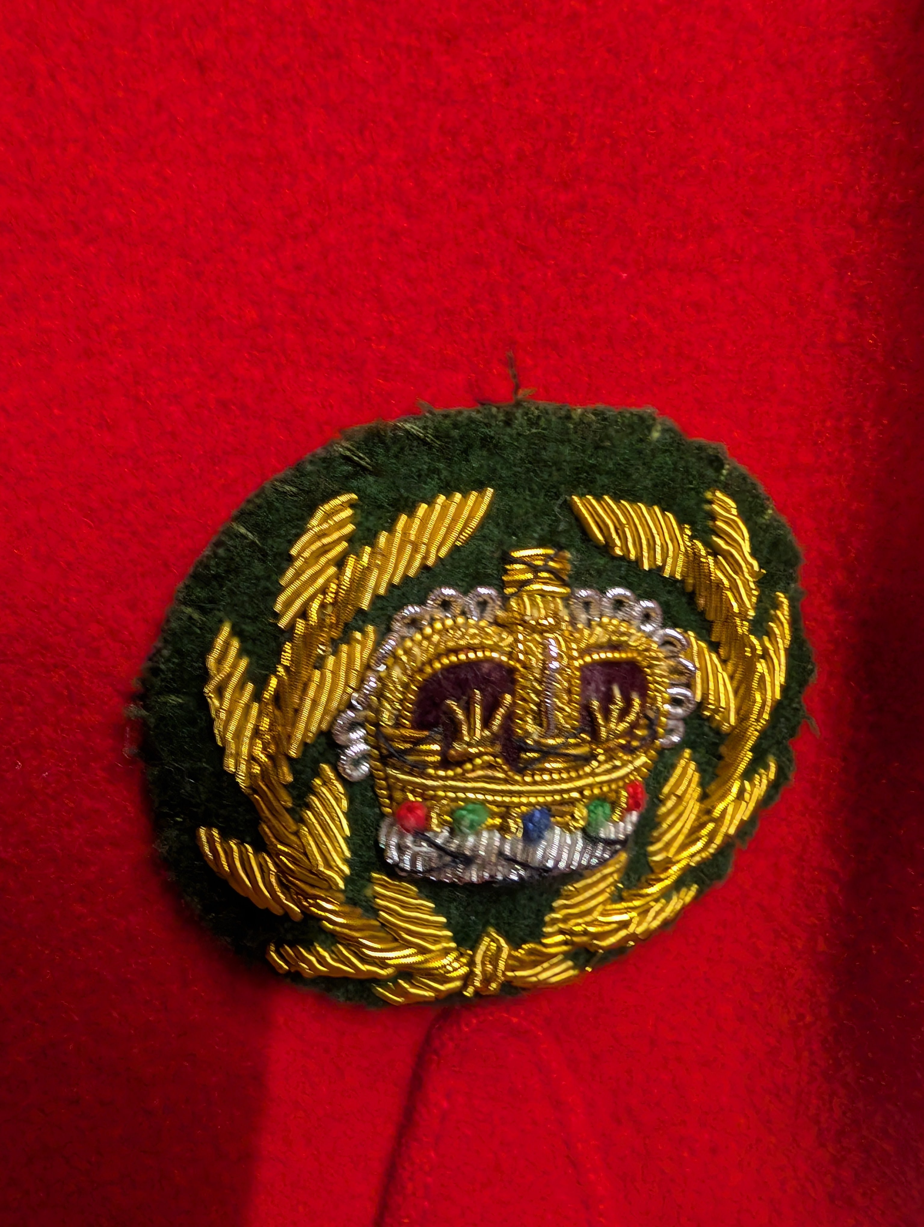 Yorkshire Regiment Mess Dress Jacket WO Warrant Officer Badge