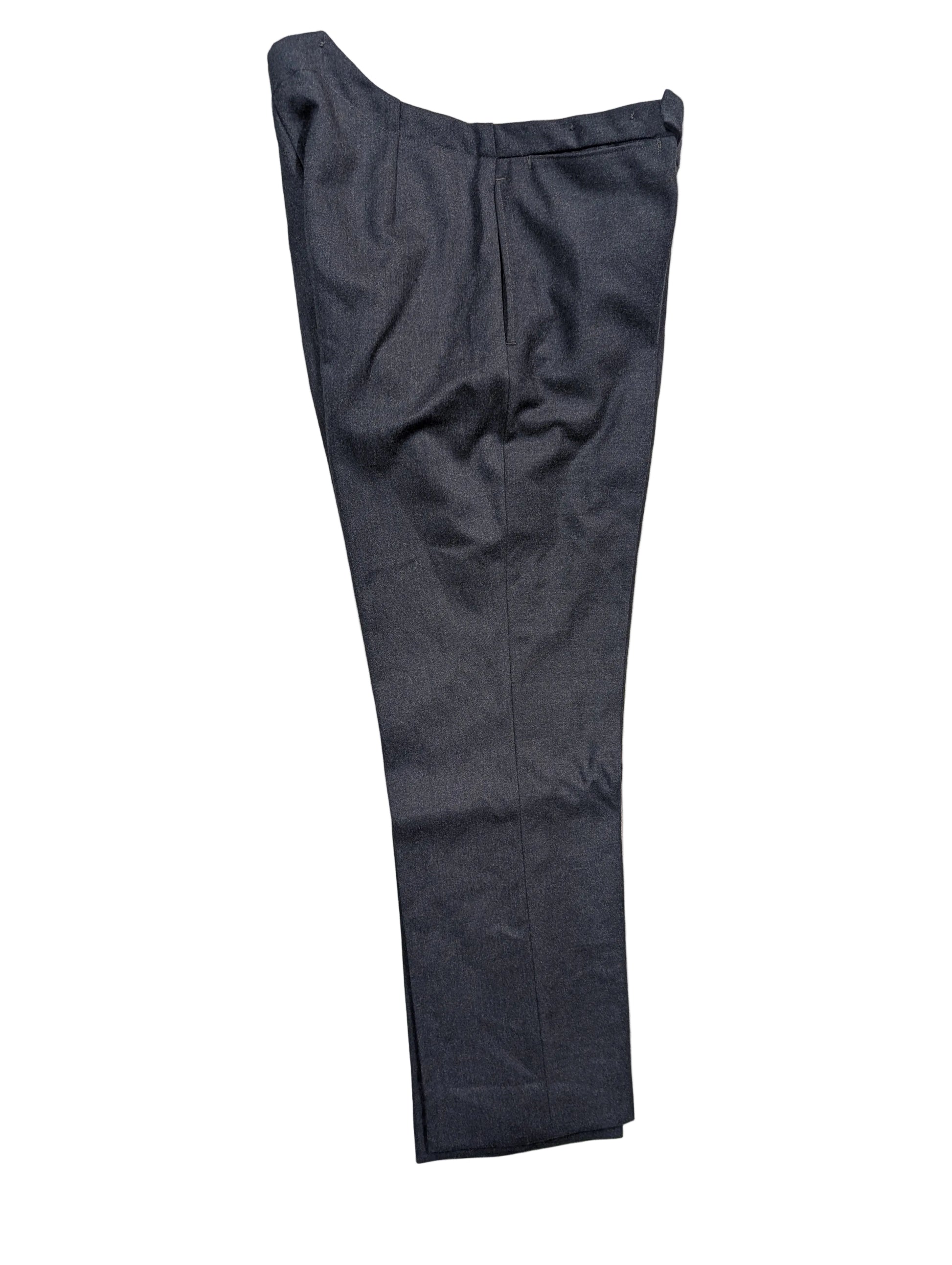 Side view of fishtail RAF No.5 Mess Dress Uniform Trousers