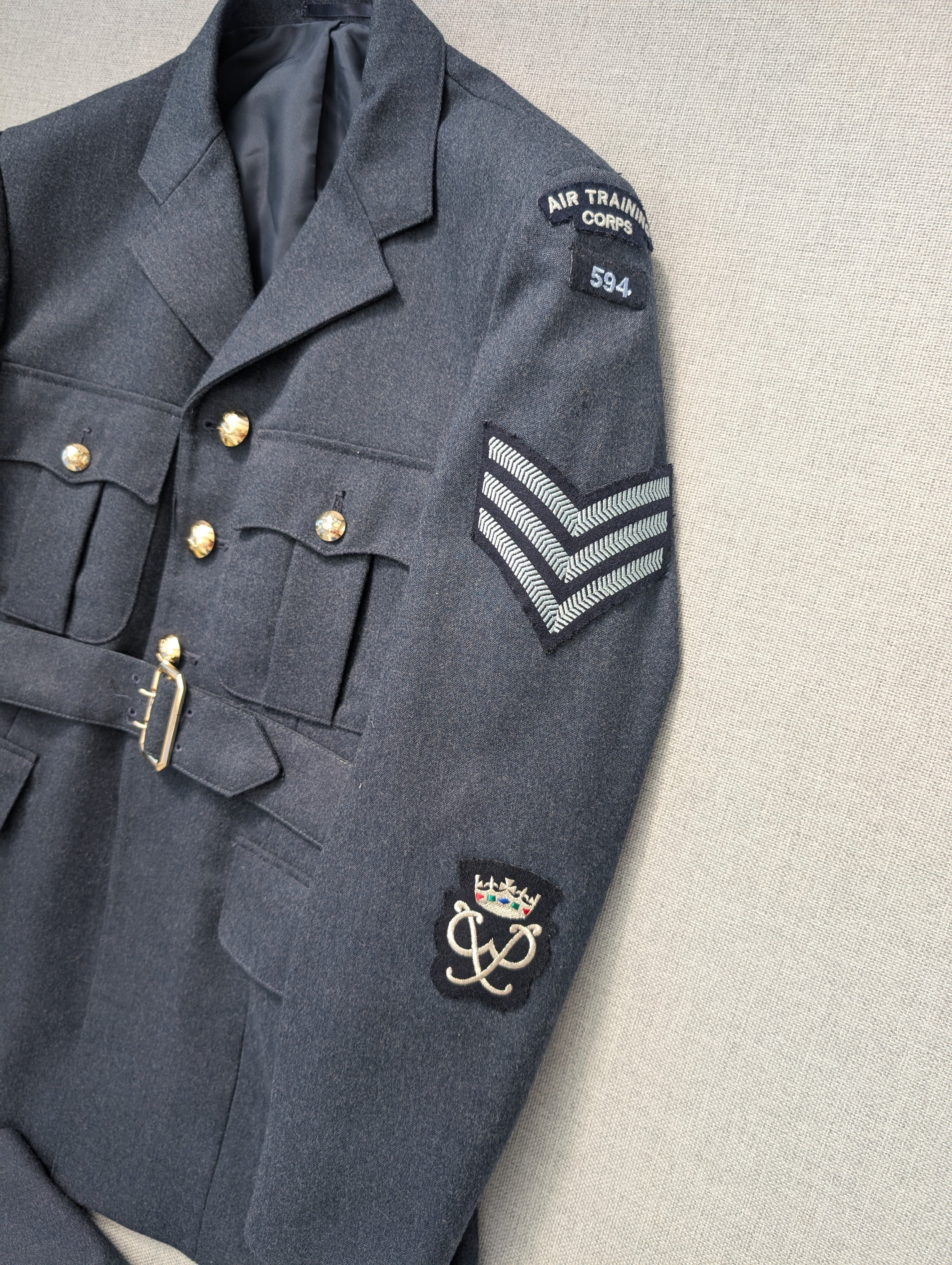 38"Chest Short RAFAC Duke of Edinburgh Award Silver RAF No1 Uniform Jacket & Trousers ( our ref y274)