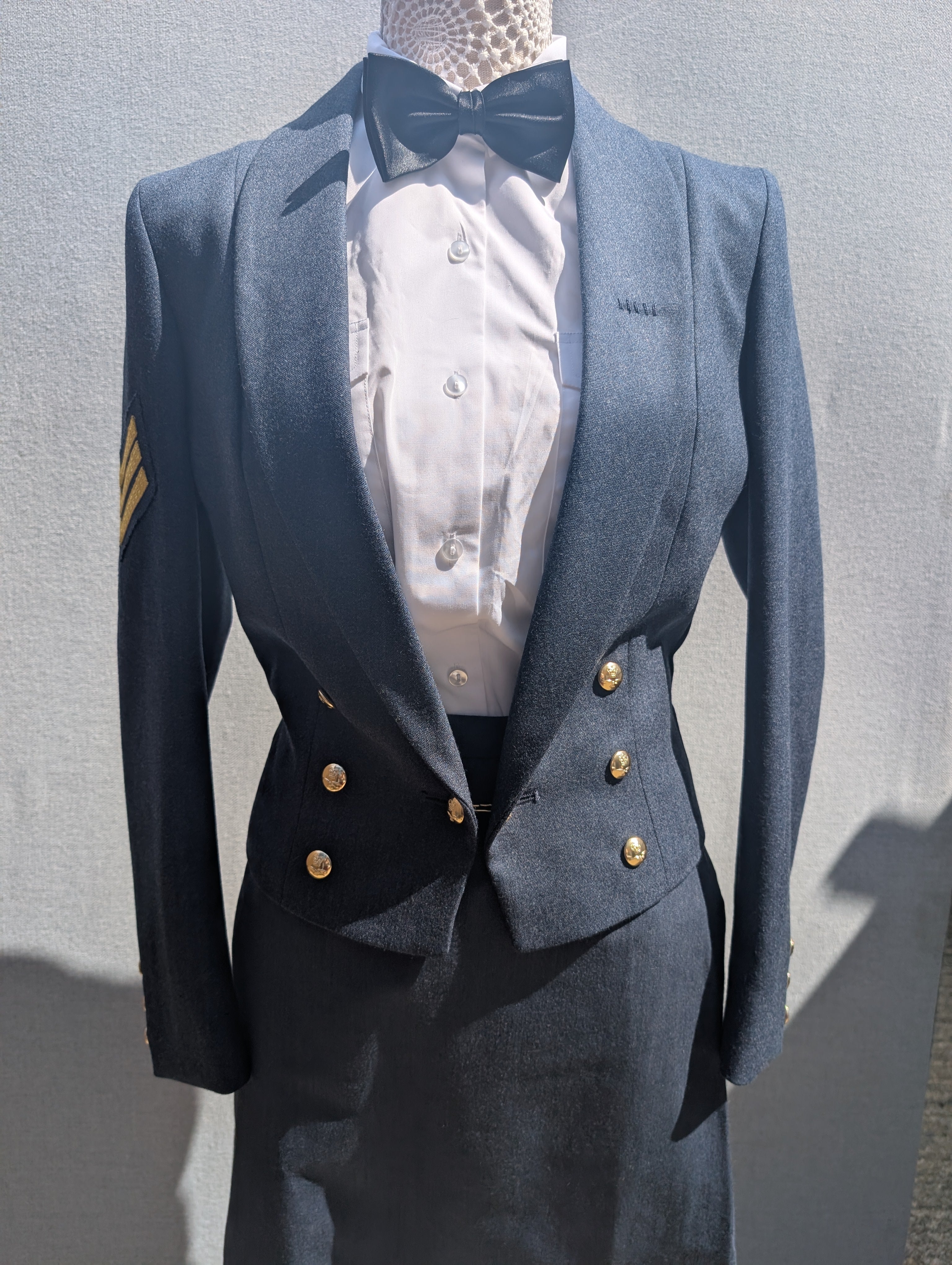 Woman's Size UK 12 36" Chest No5 Mess Dress Uniform Jacket RAF NCO CCF RAFAC WRAF ( our ref G79)