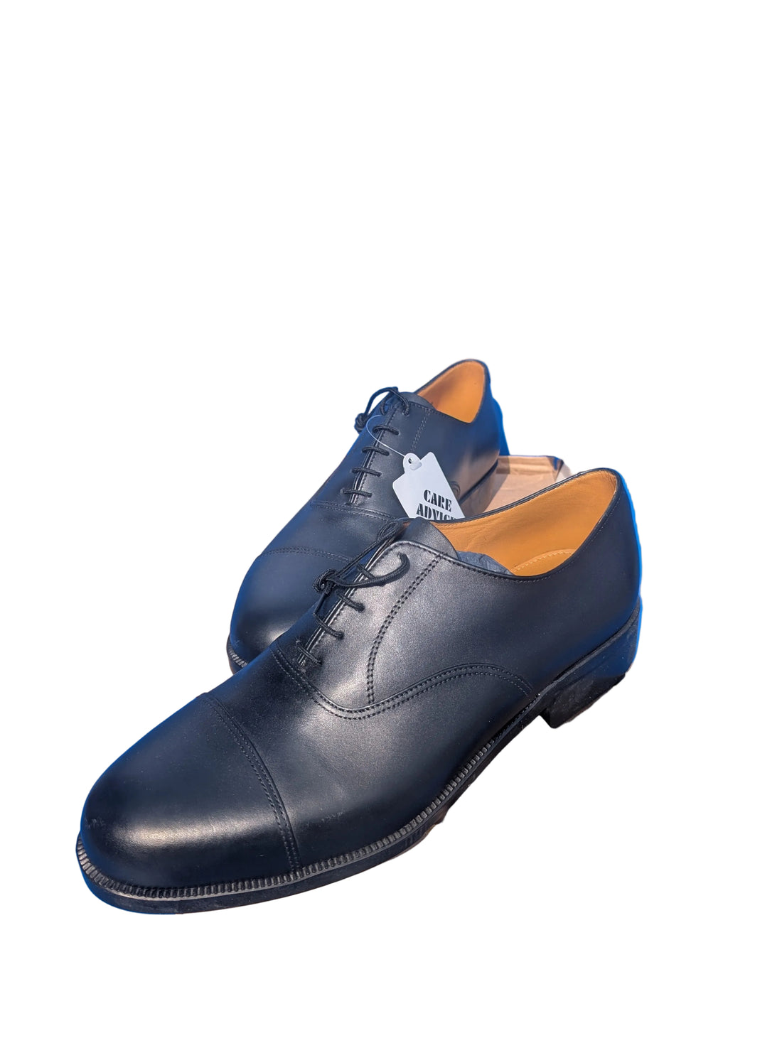 Men's oxford shoes black parade cadet  toe cap raf