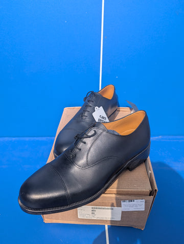 Men's oxford shoes black parade cadet  toe cap raf