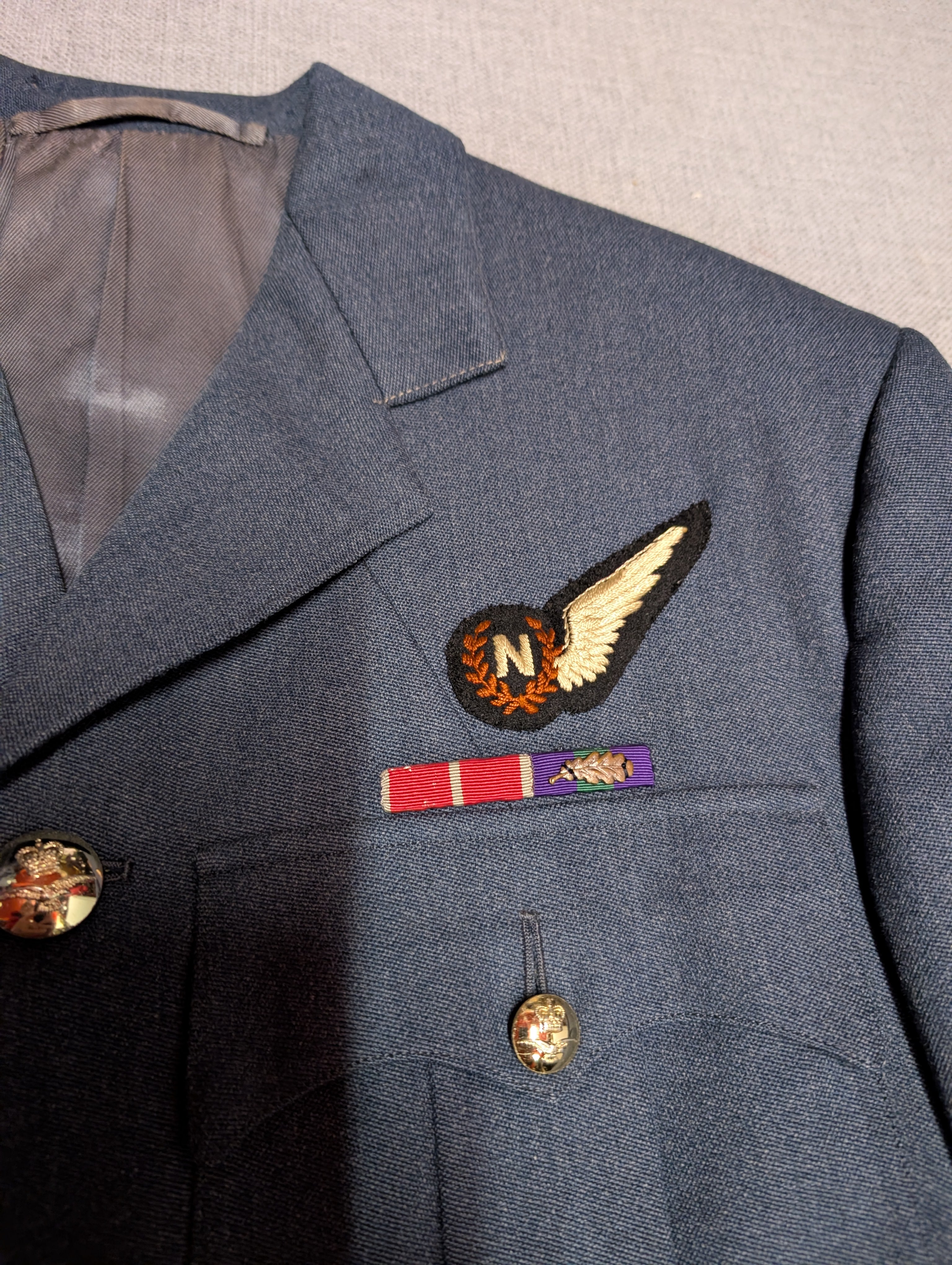 40"Reg OBE MiD Air Commodore RAF Officers No1 Service Dress Uniform Jacket Cold War Era ( our ref W378)