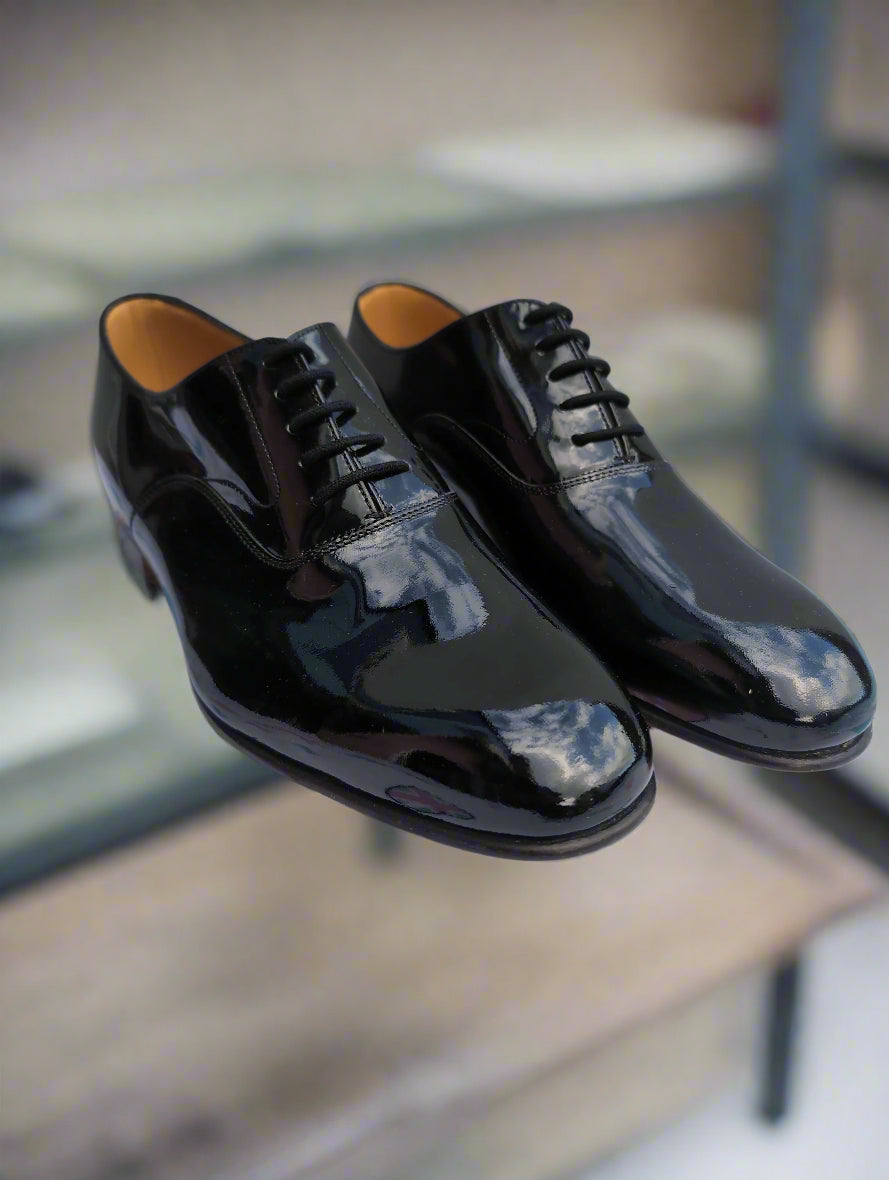 Size 7M Mess Dress Shoes Patent Leather ( G279 )