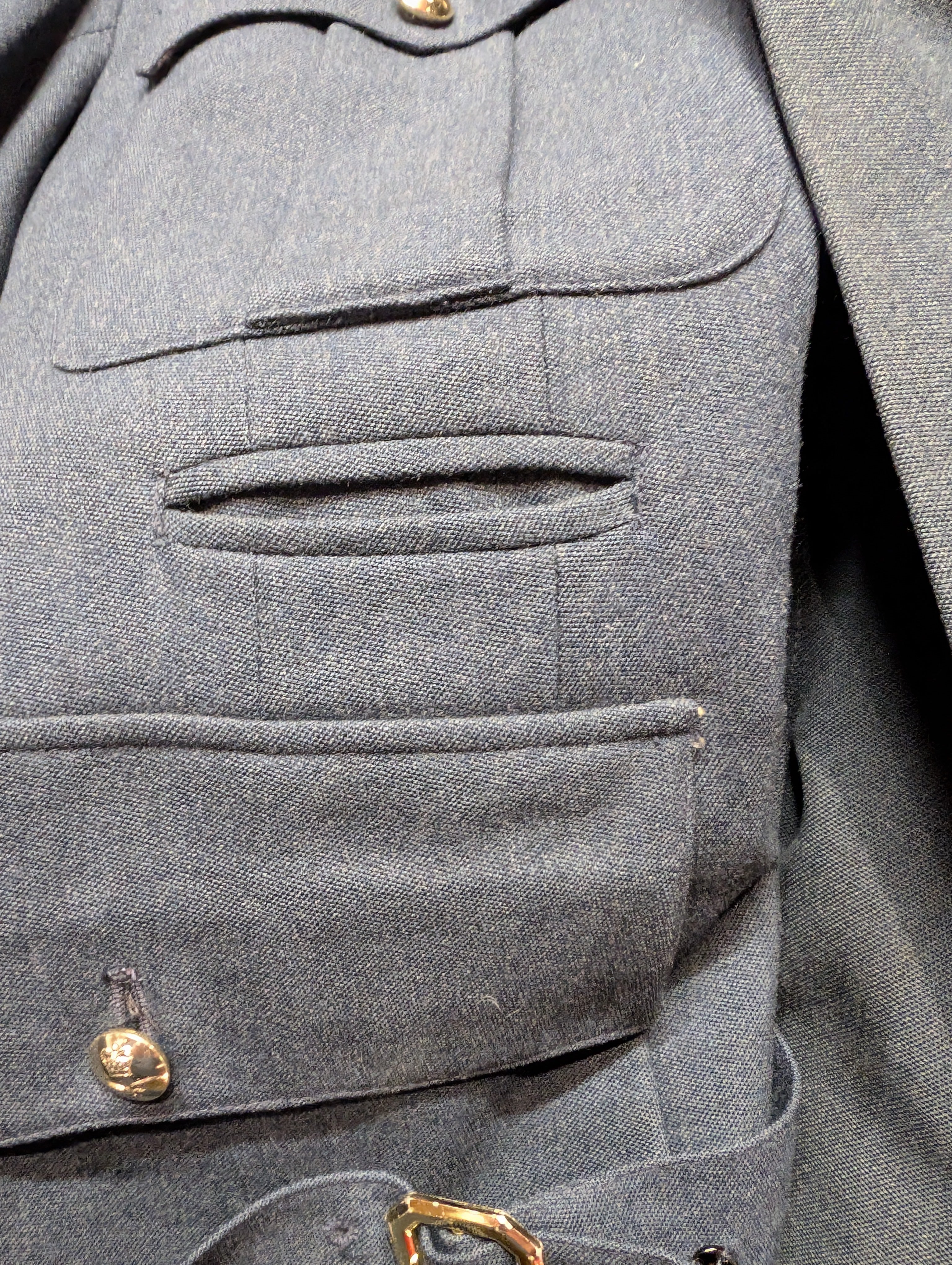 37"Short 1970s Pattern RAF Officers No1 Service Dress Uniform Jacket & Trousers Cold War Era ( our ref W375 )