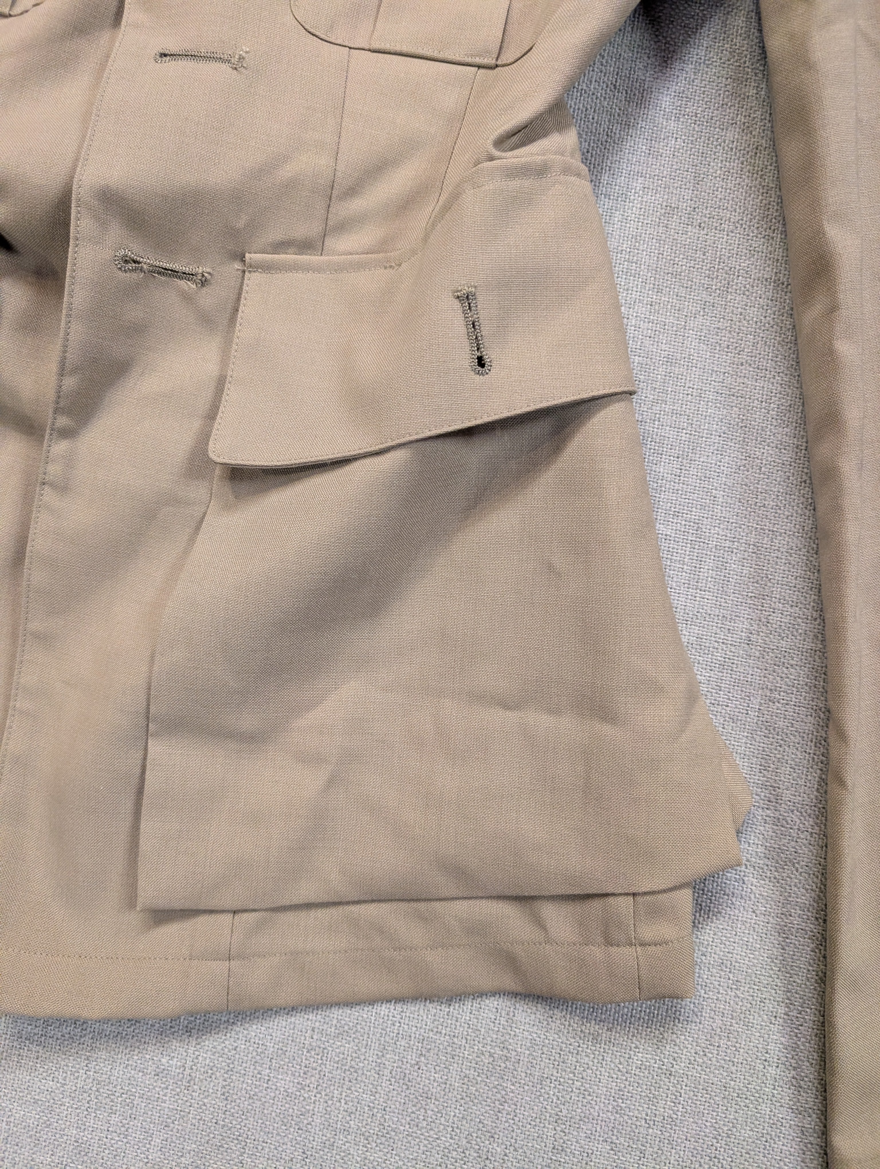No.4 Army & No.6 RAF Officers' Tropical Bush Jacket – Stone Beige (Used Grade A)