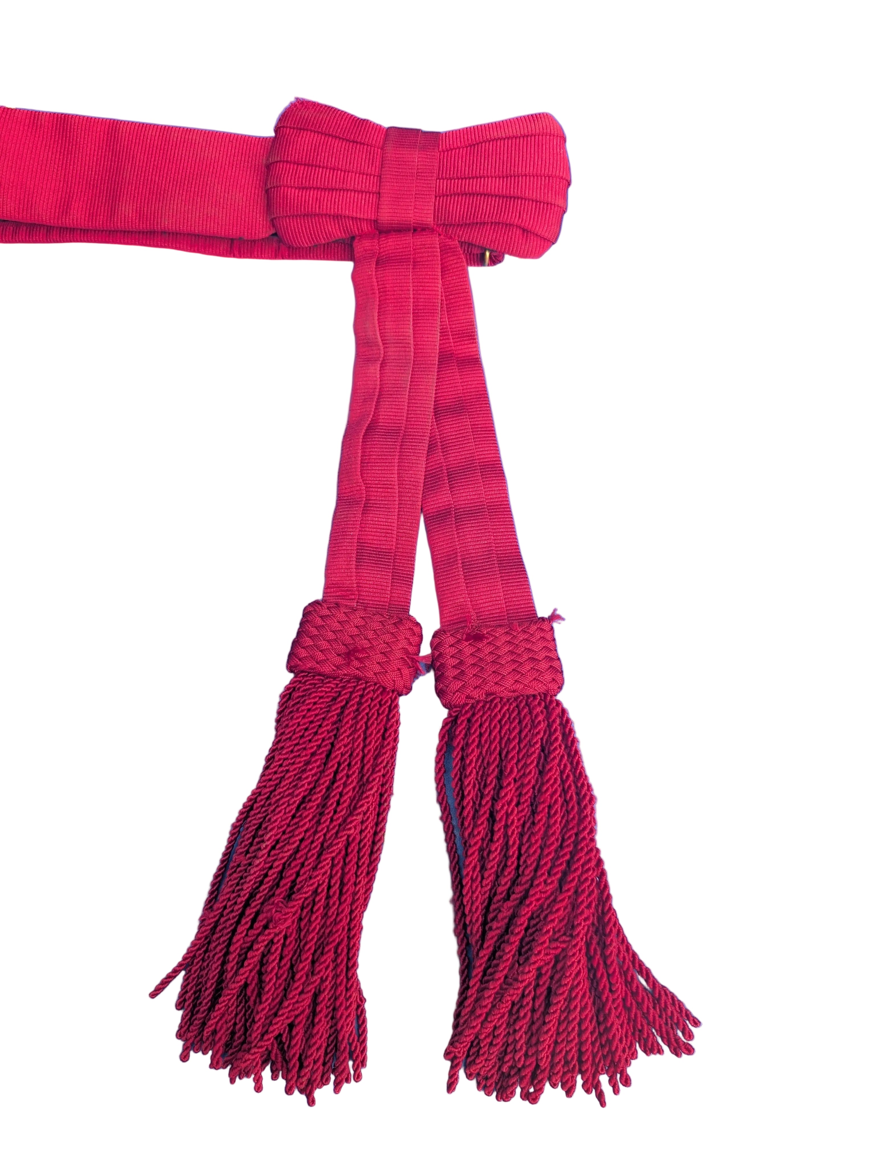 British Army Foot Guards Undress Waist Sash Crimson
