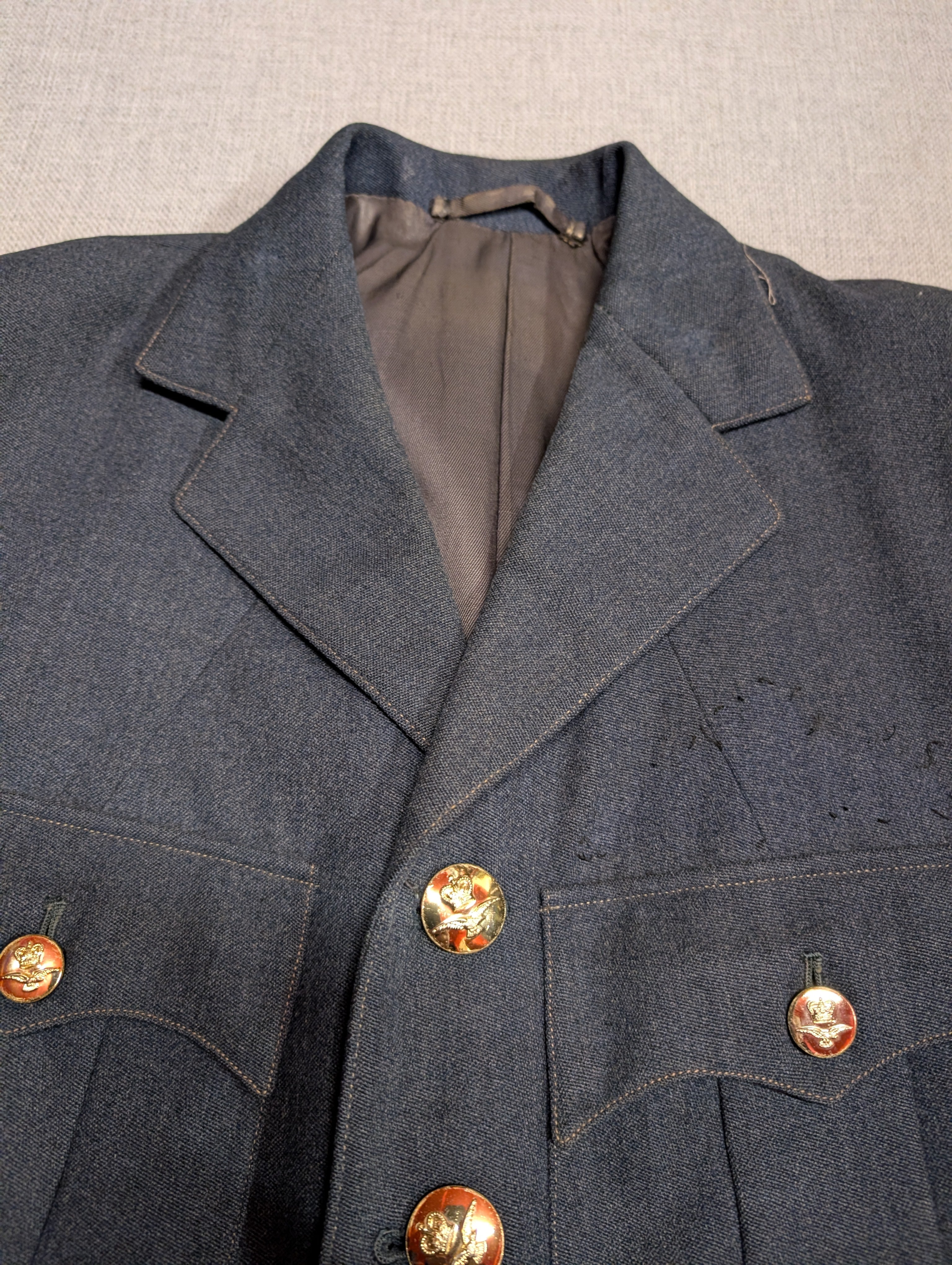 36"Short 1970s Pattern RAF Officers No1 Service Dress Uniform Jacket & Trousers Cold War Era ( our ref W359 )