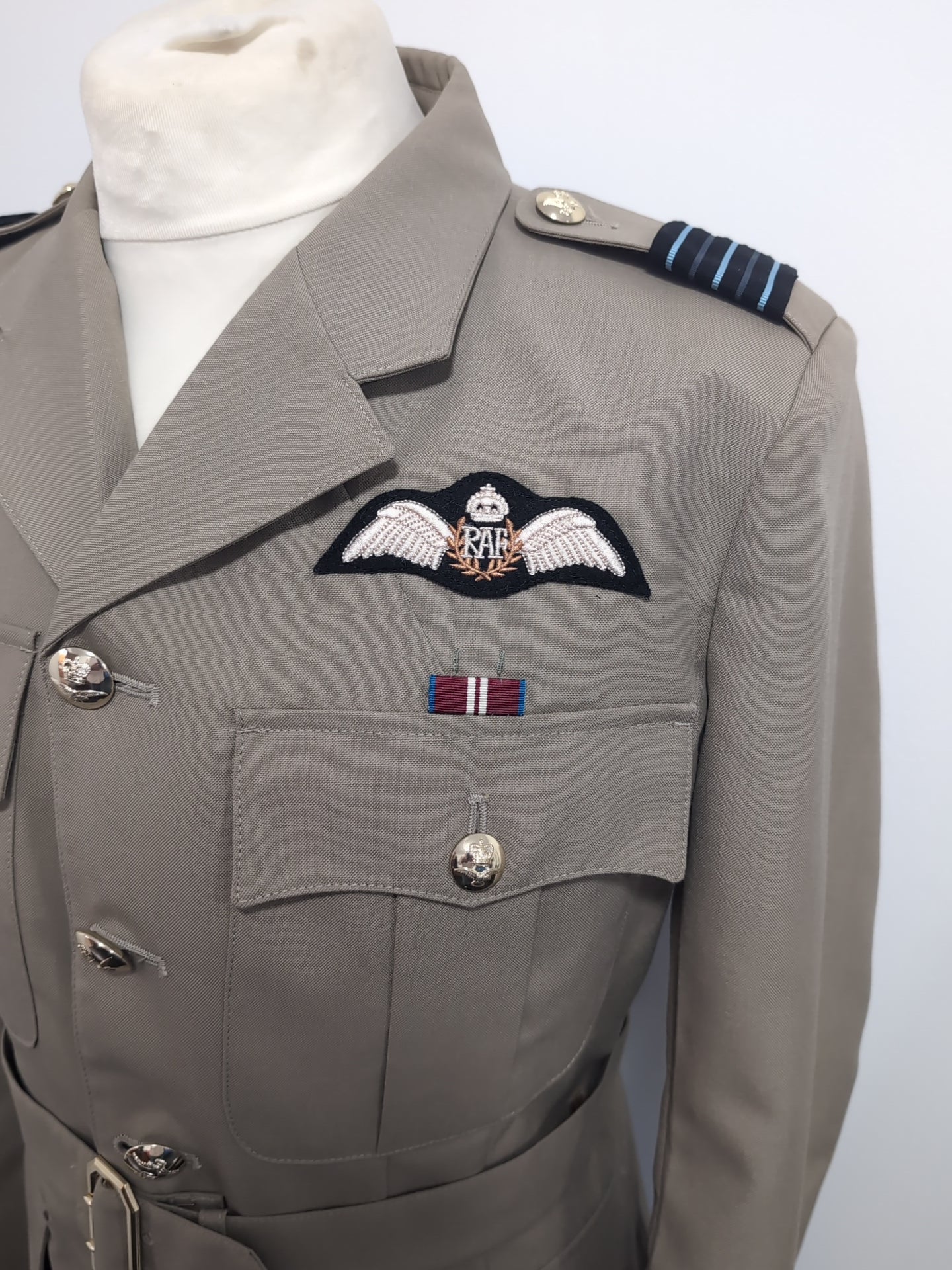 44" Chest 38" Waist RAF No6 Officers Uniform Jacket & Trousers Bush Tropical Warm Weather