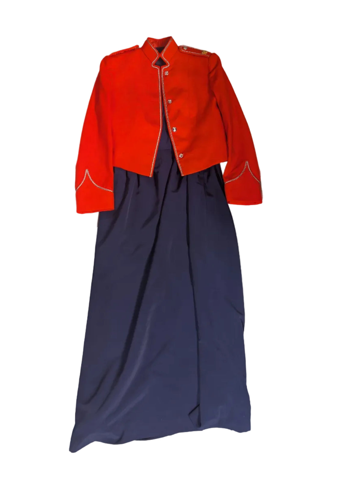 QARANC Officers No10 Mess Dress Uniform Jacket & Maxi-dress, Queen Alexandra's Royal Army Nursing Service. RAMS