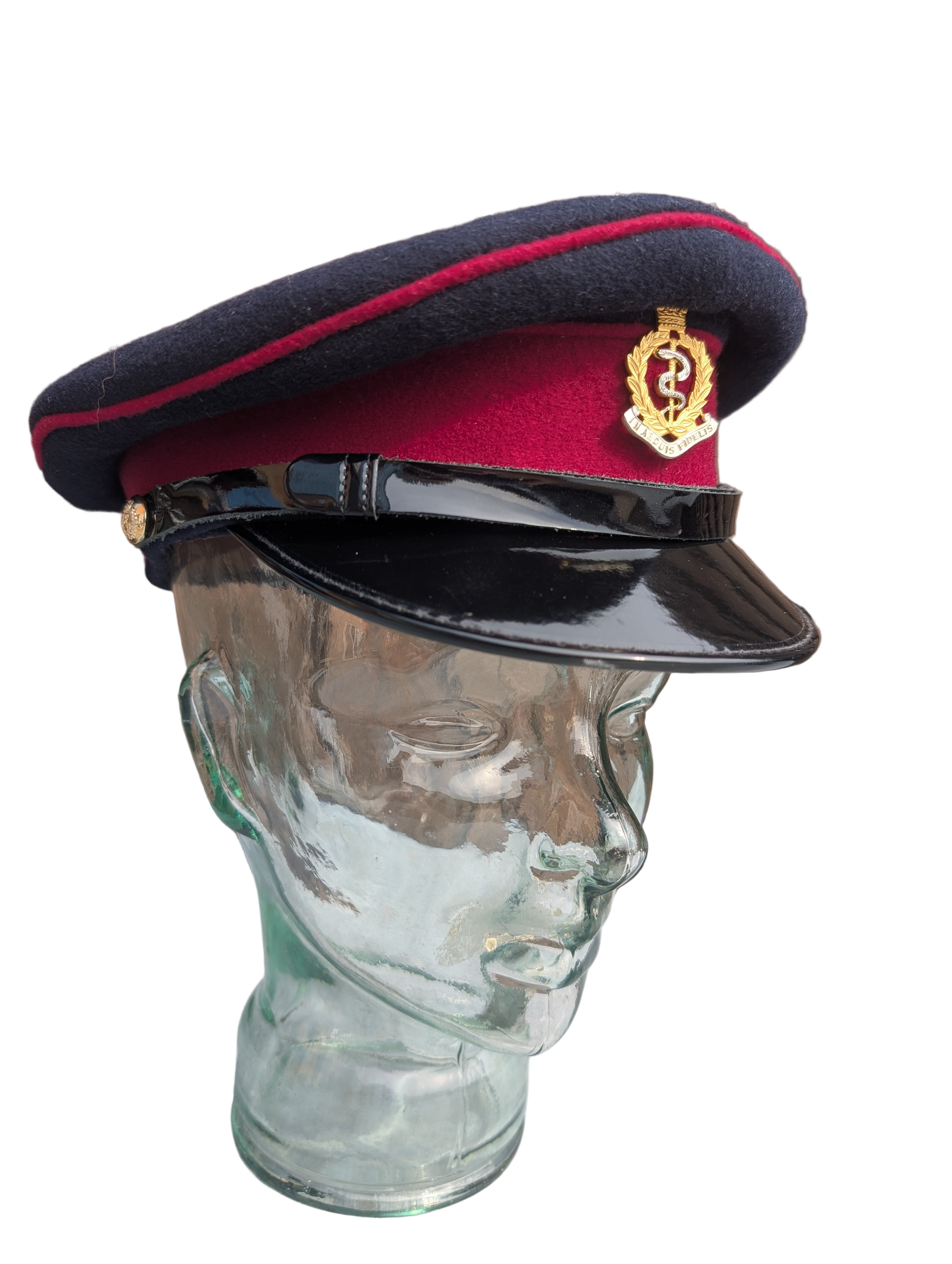 57cm Officers Service Dress Cap Royal Army Medical Service Corps RAMC RAMS  made by Patey London Ltd No1 No2 SD SDU