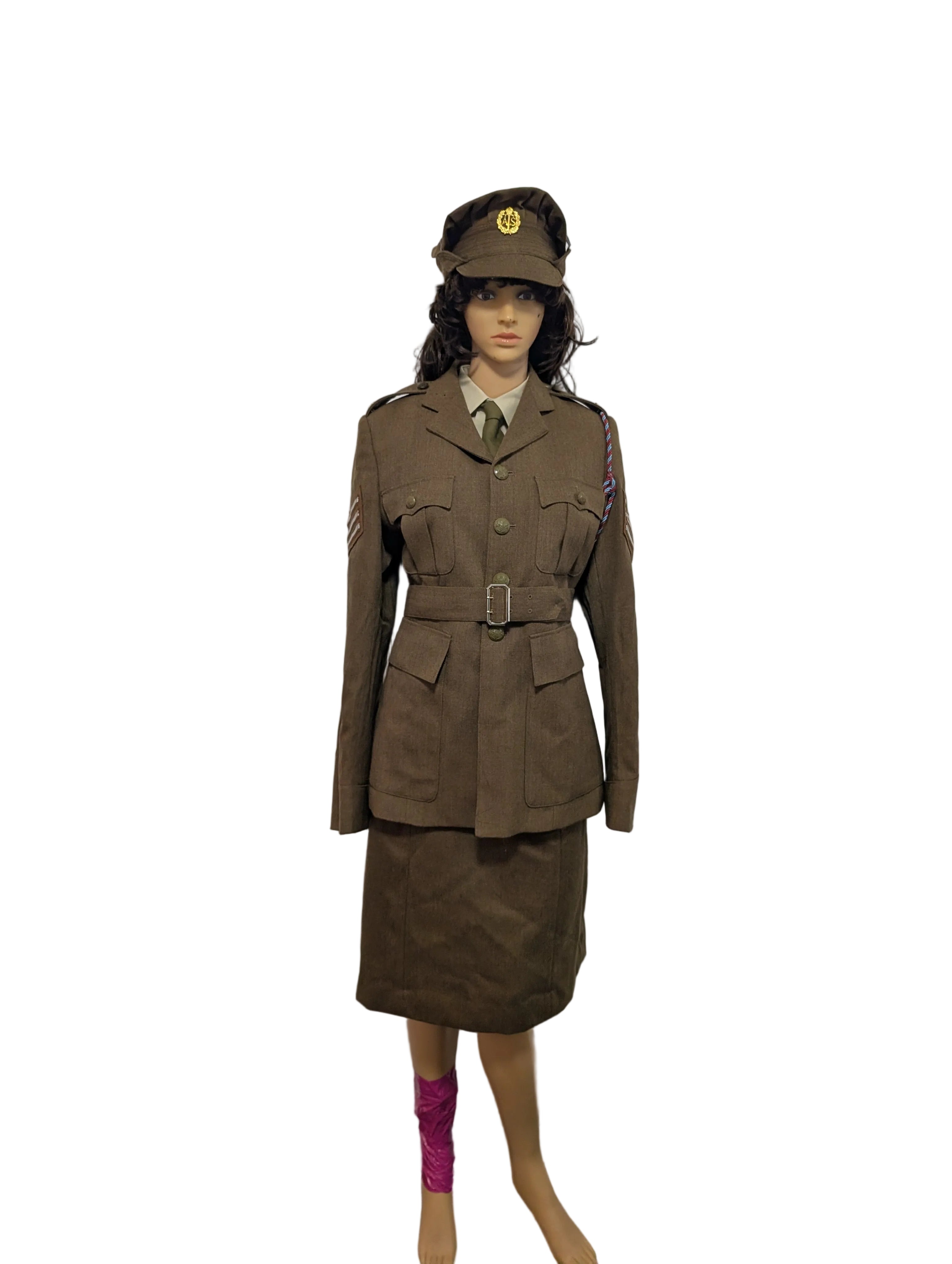 WW2 ATS Auxiliary Territorial Service Uniform Jacket & Skirt hat