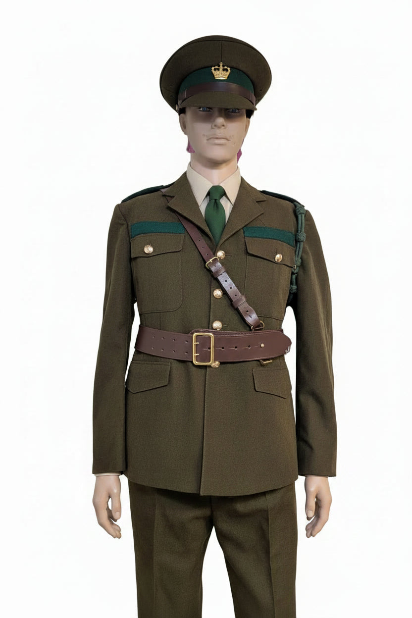 Green hero uniform trousers jacket SAM Browne belt trousers hat  cap shirt  tie lanyard heroes