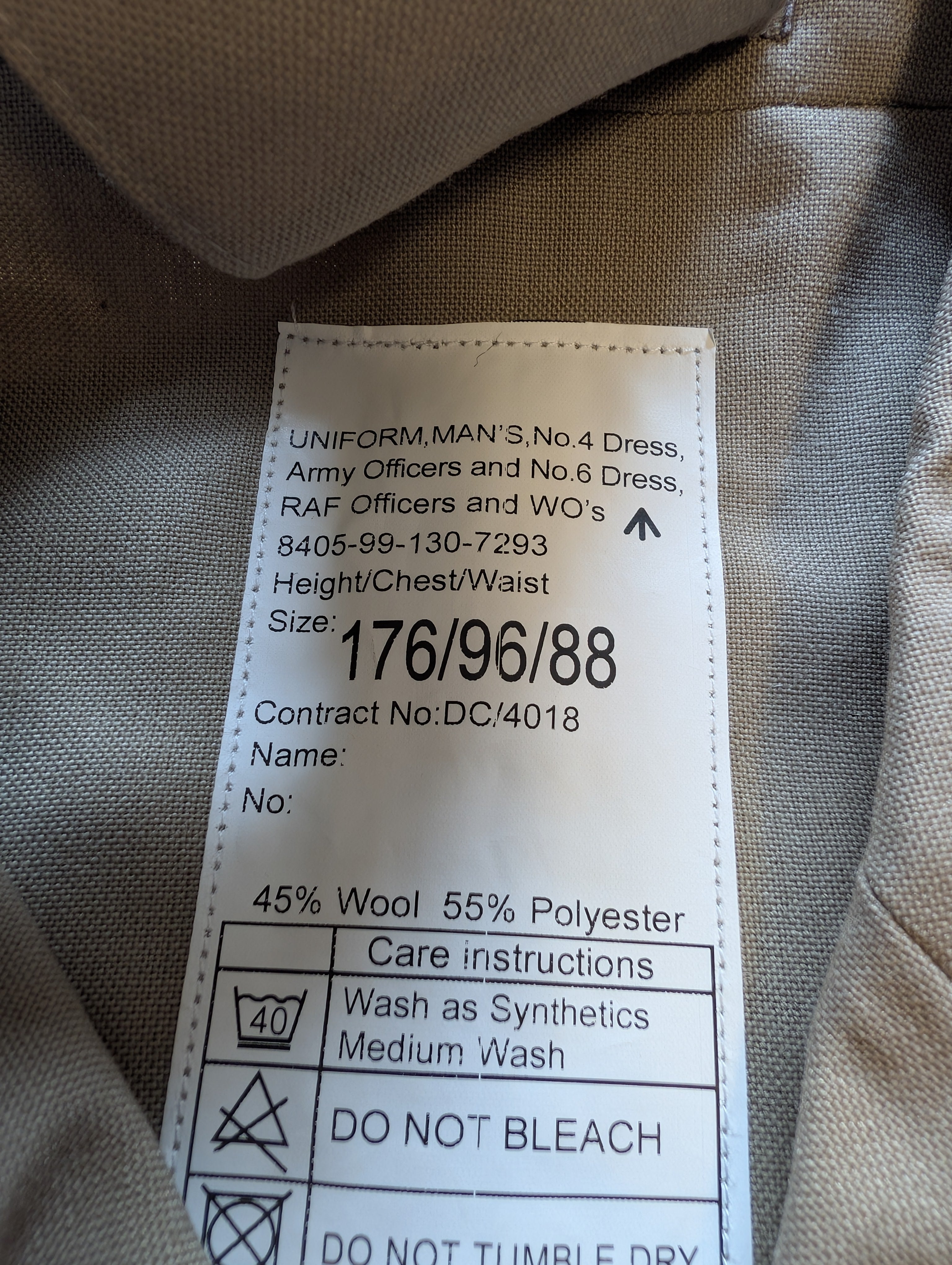 NEW RAF No6 Officers & WO & Army No4 Mans Service Dress Uniform Jacket & Trousers EX RAF, Army Warm Weather Tropical Bush