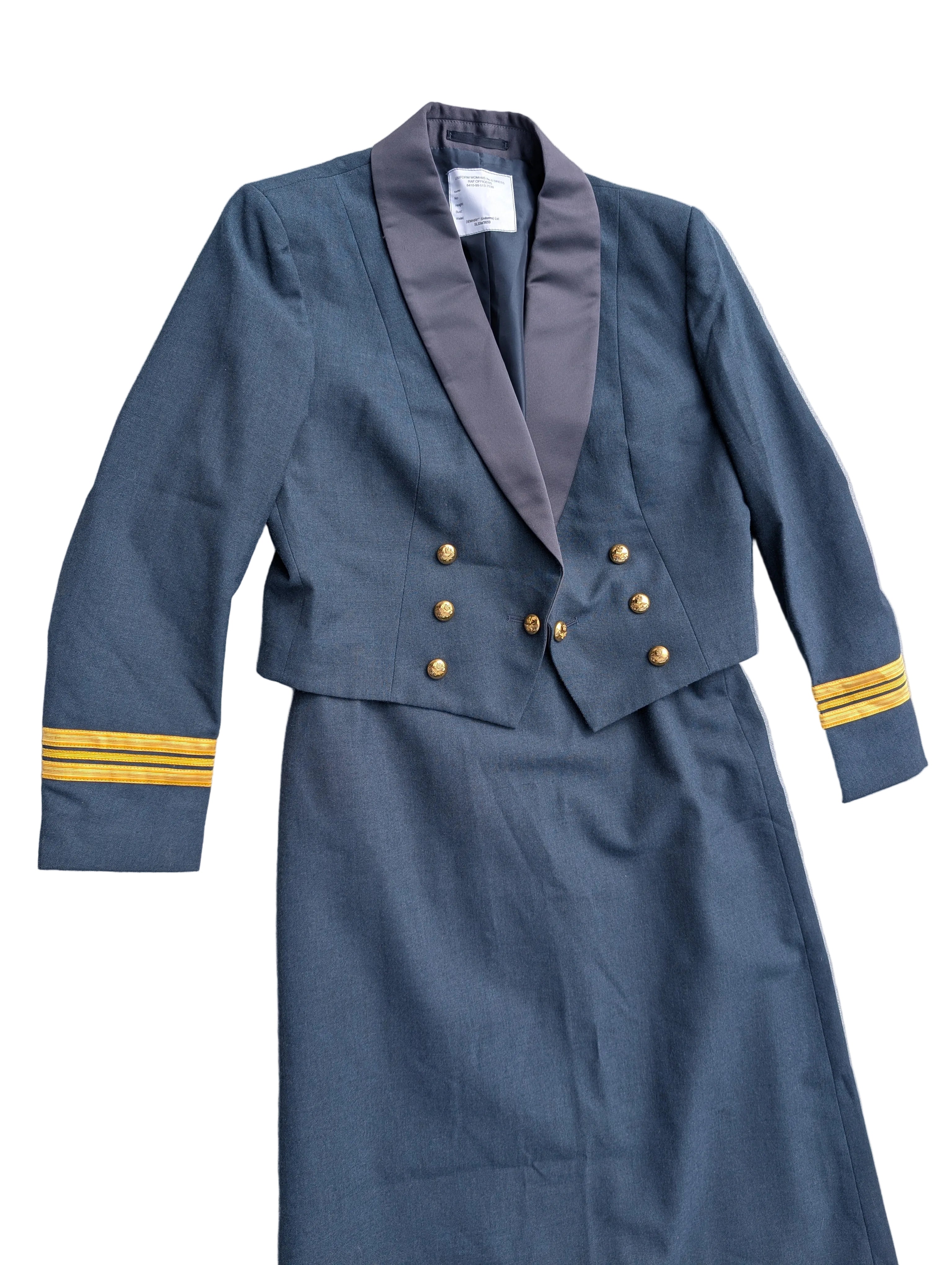 Woman's Officers RAF No5 Mess Dress Uniform Jacket & Skirt