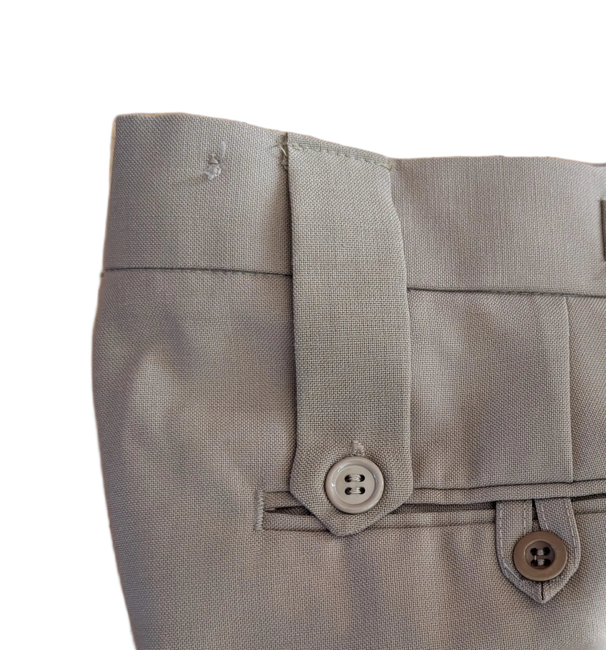 36"W 29"L SNCO RAF Tropical Stone Trousers with Button Down Stable Belt Loops ( our ref 1423  )