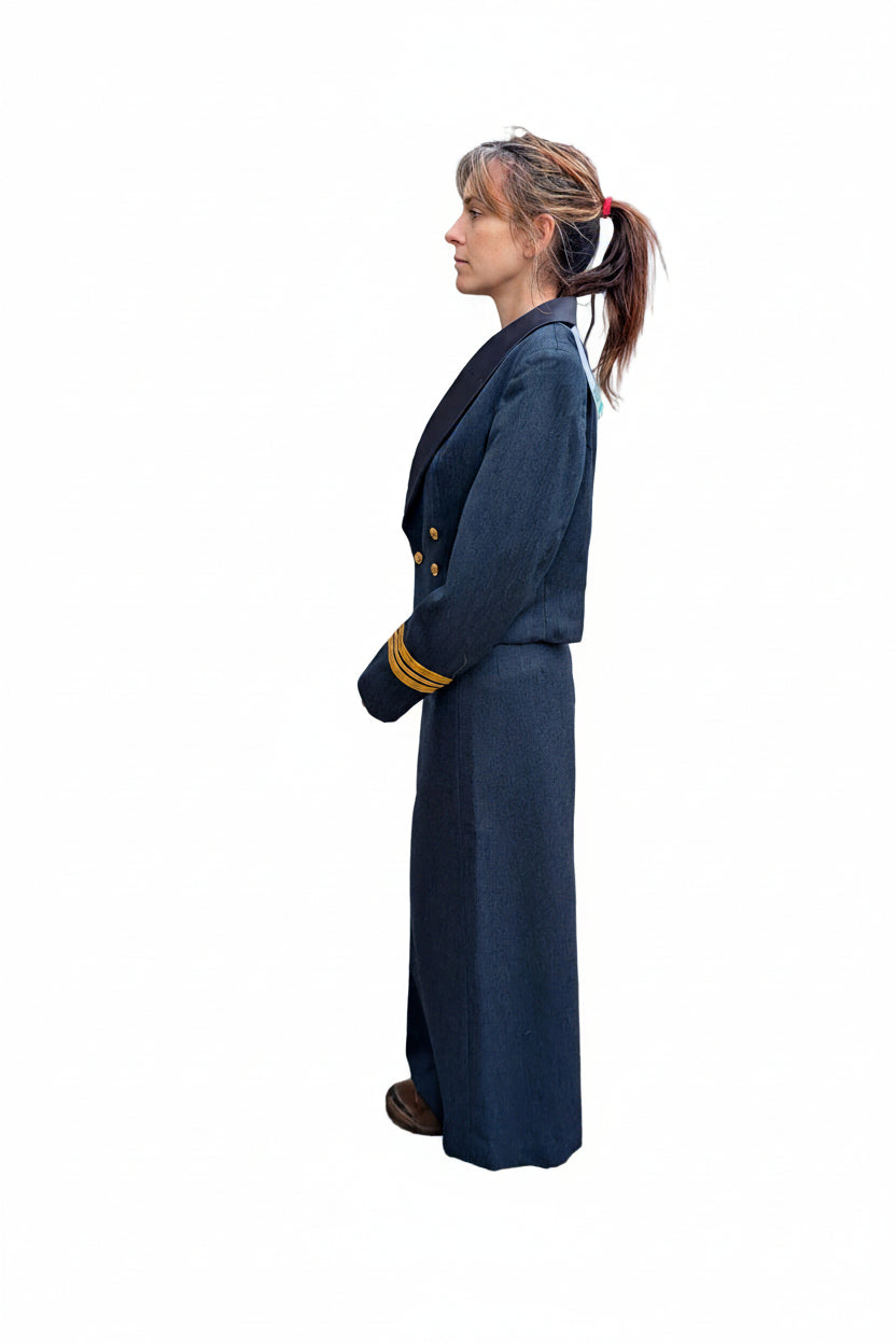 RAF No5 Mess Dress Uniform Skirt. Woman's No,5 Officers & NCO Full Length Maxi