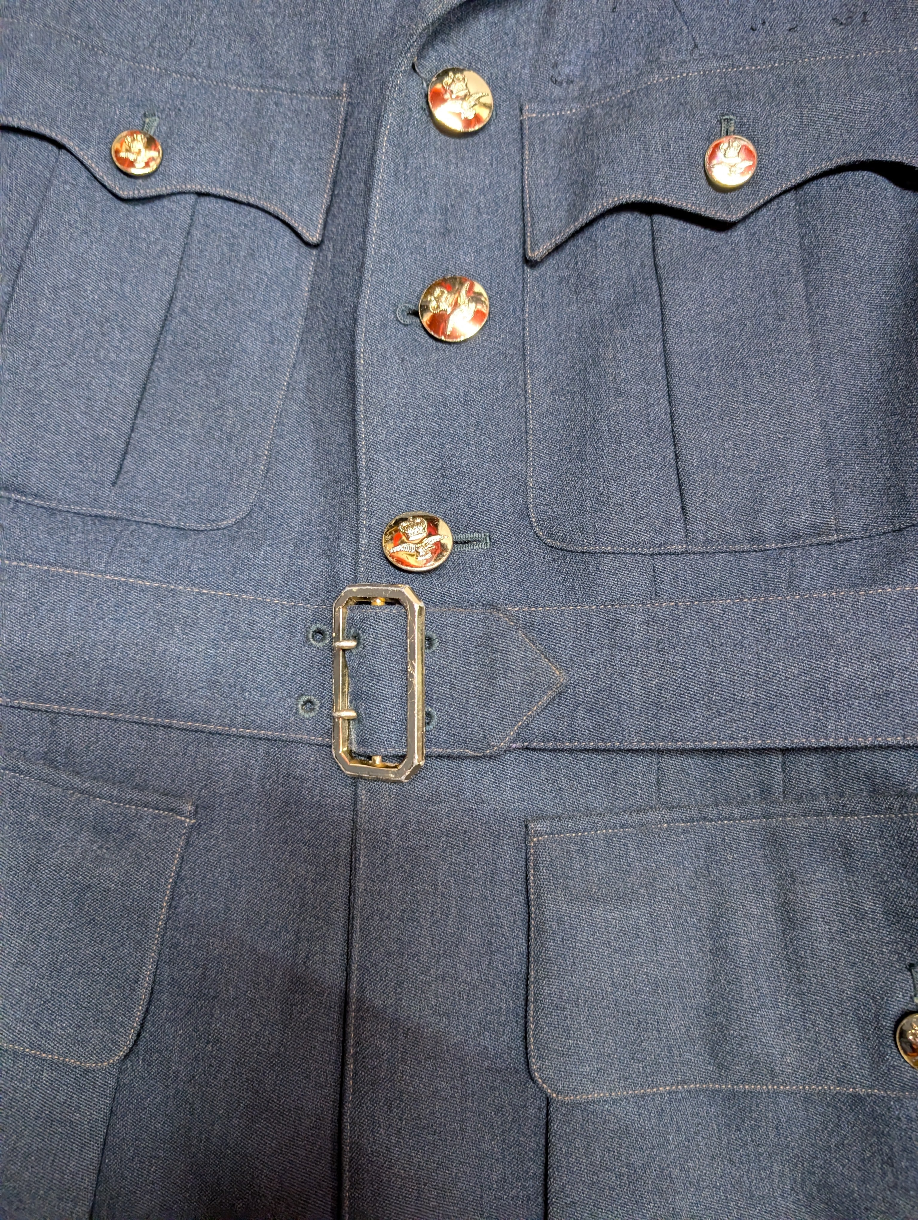 36"Short 1970s Pattern RAF Officers No1 Service Dress Uniform Jacket & Trousers Cold War Era ( our ref W359 )