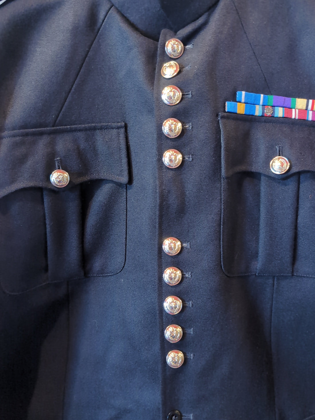 45"Chest 6ft 3" Tall Welsh Guards Company Sergeant Majors No.1 Uniform Jacket Blues Tunic ( Our Ref G19)