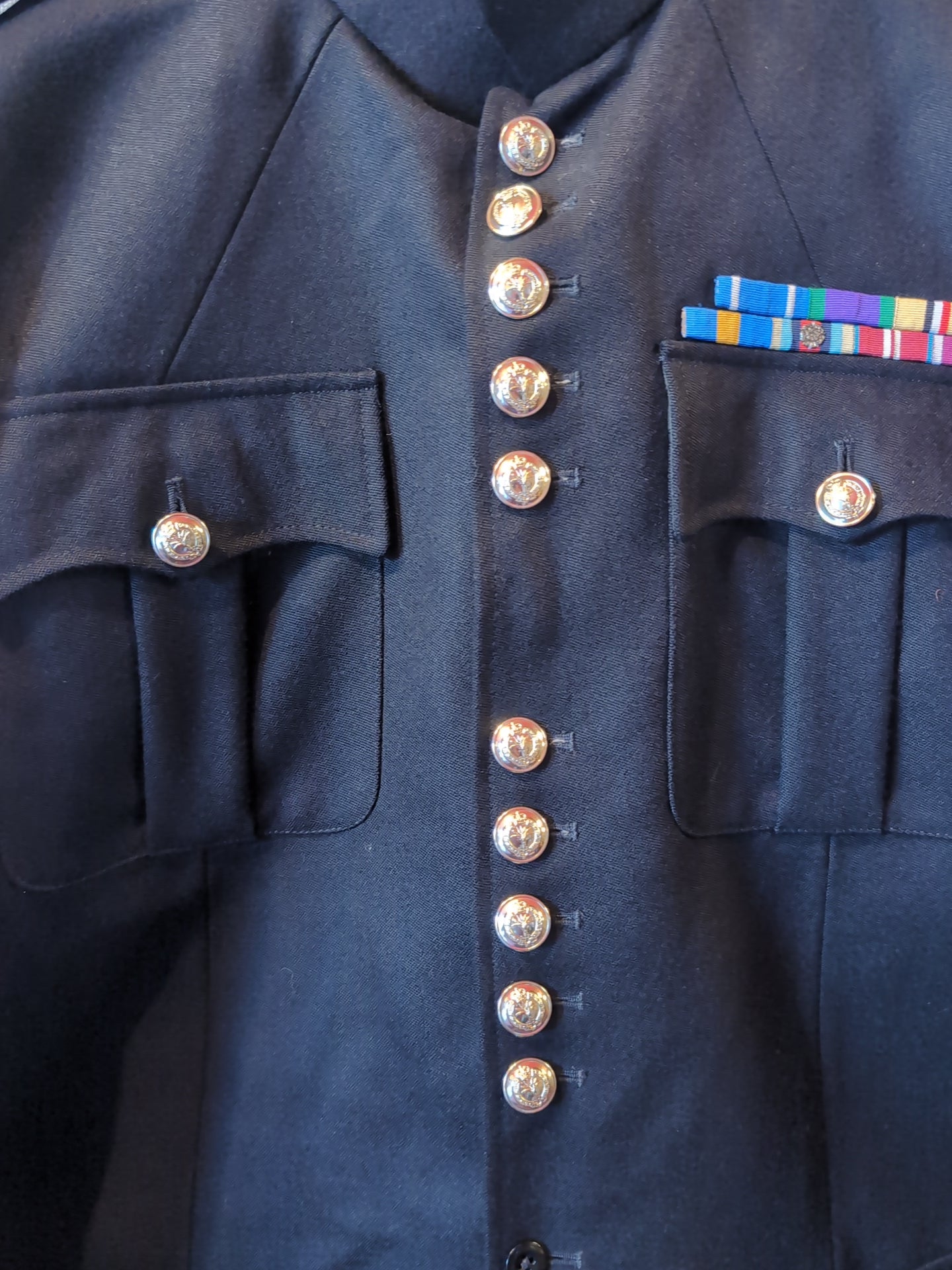 45"Chest 6ft 3" Tall Welsh Guards Company Sergeant Majors No.1 Uniform Jacket Blues Tunic ( Our Ref G19)