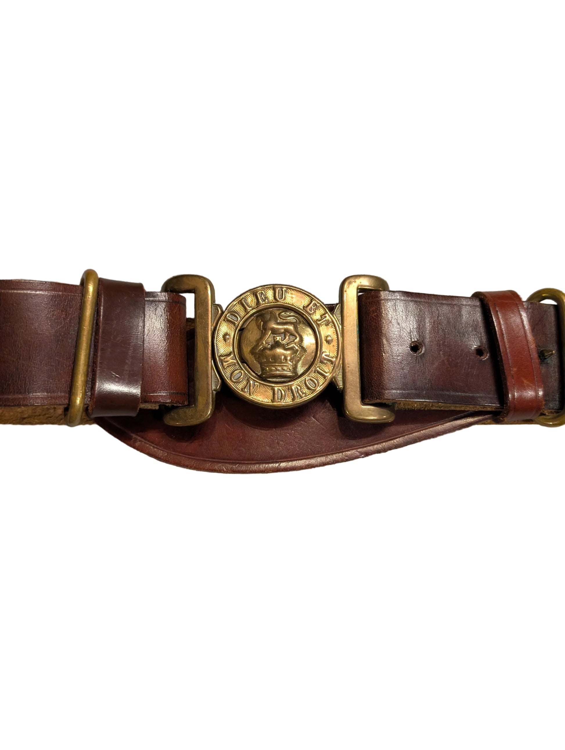 Victorian British Army Officers Sword Belt Leather ( Circa 1837  to 1901 )