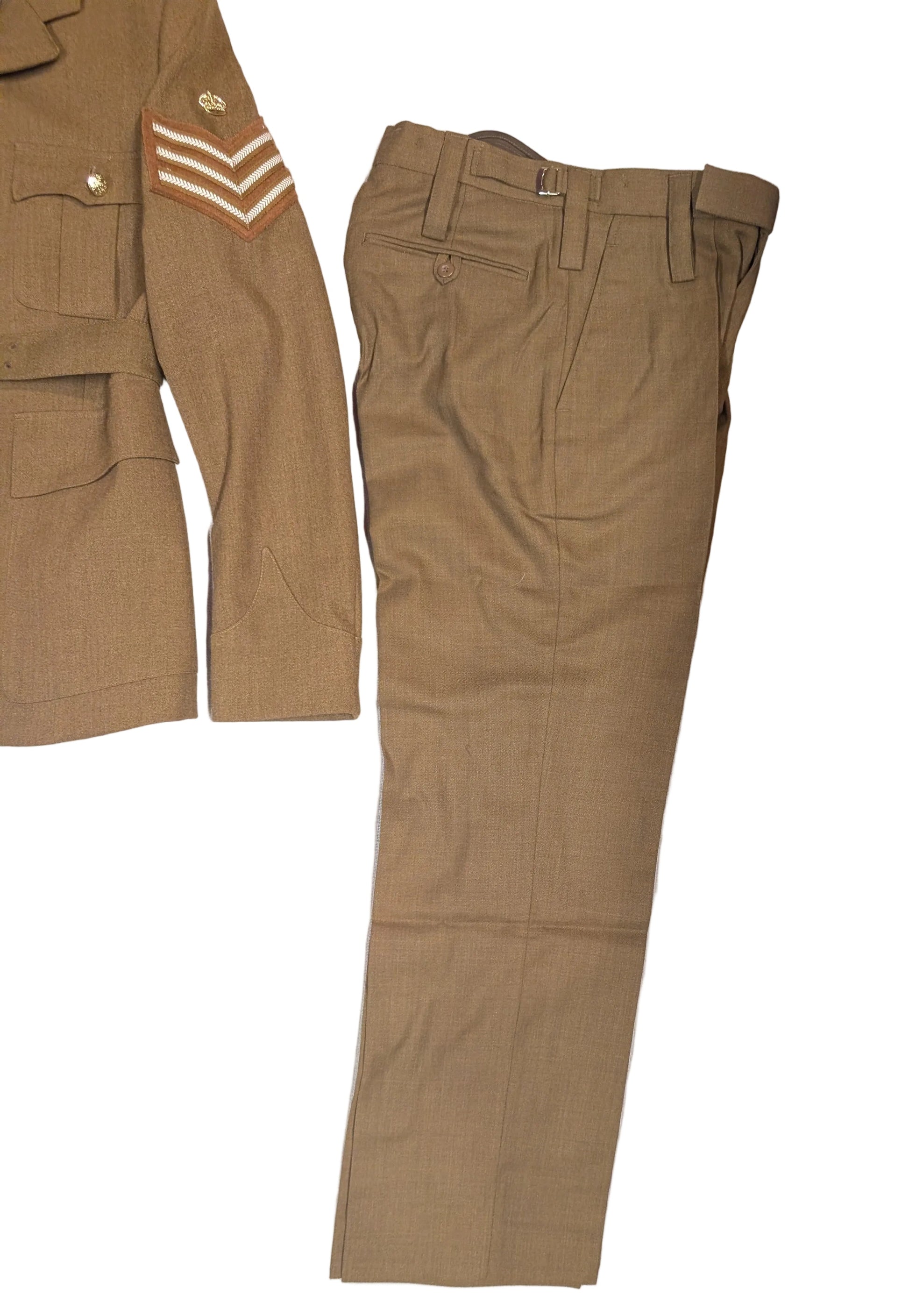 British Army No.2 Uniform Trousers |  Rework Goodwood Revival Colour Sergeant Rank on arm with Royal Artillery