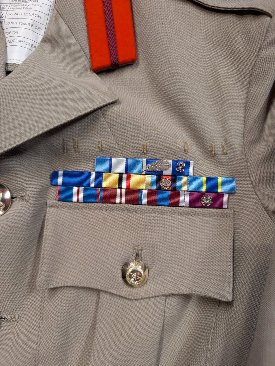 170/96/80 Royal Engineers No,6 Tropical Stone Bush Uniform Jacket ( our ref G128)