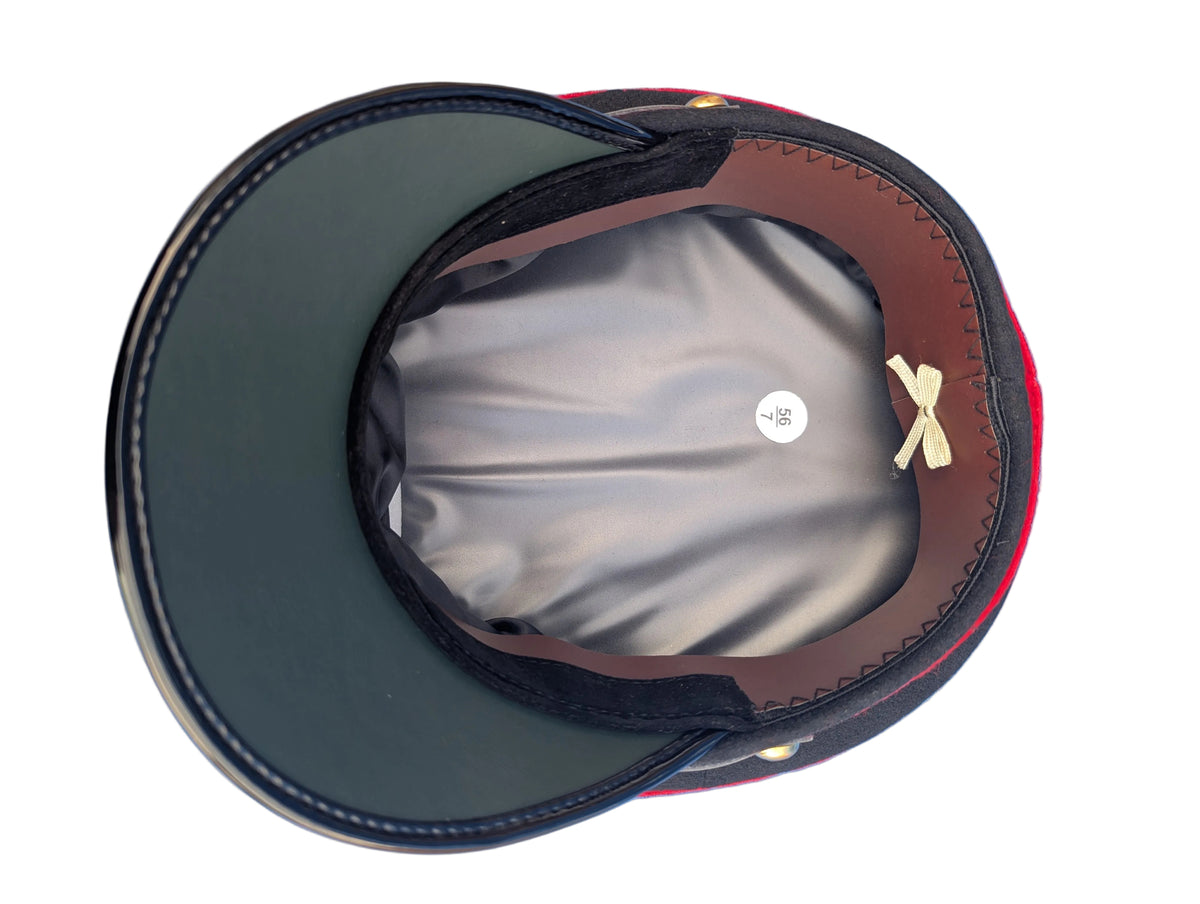 photo of the inside of a British Army Staff Officers No1 & Khaki No2Service Dress Uniform Cap / Hat 