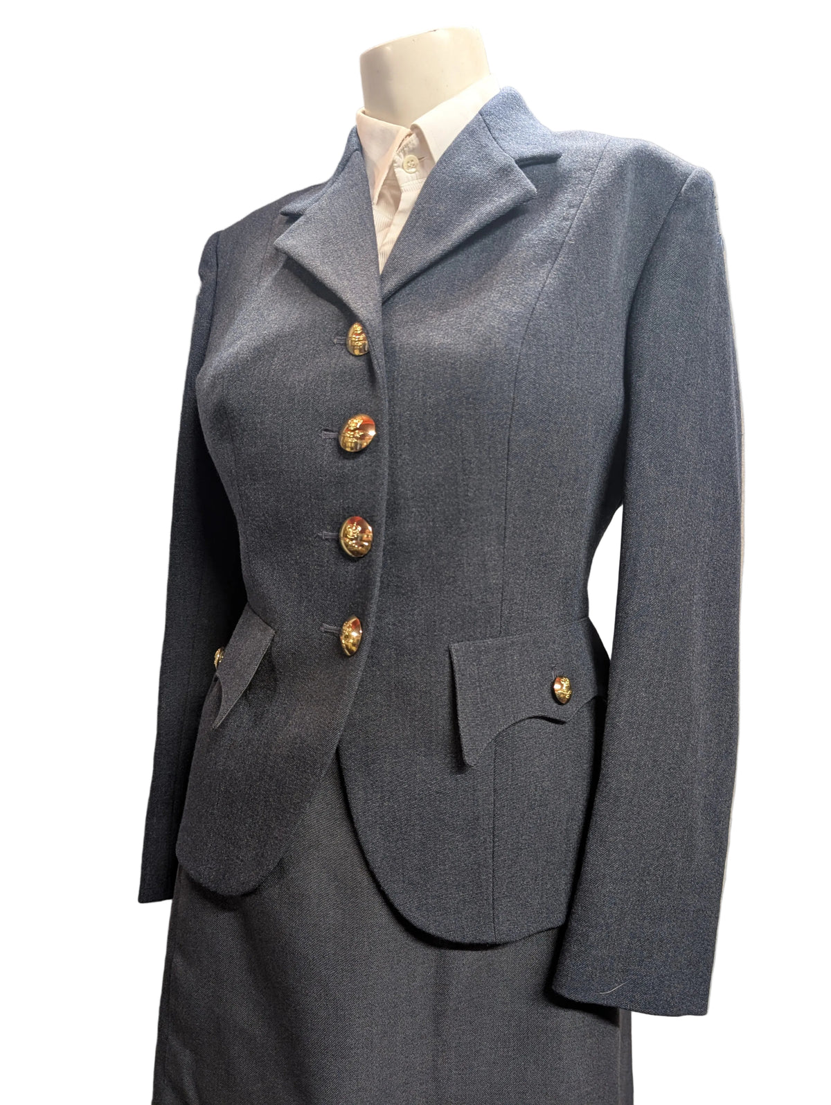 Vintage Women's RAF No. 1 Uniform Jacket, WRAF Squadronaires WAAF Style D-Day Darlings