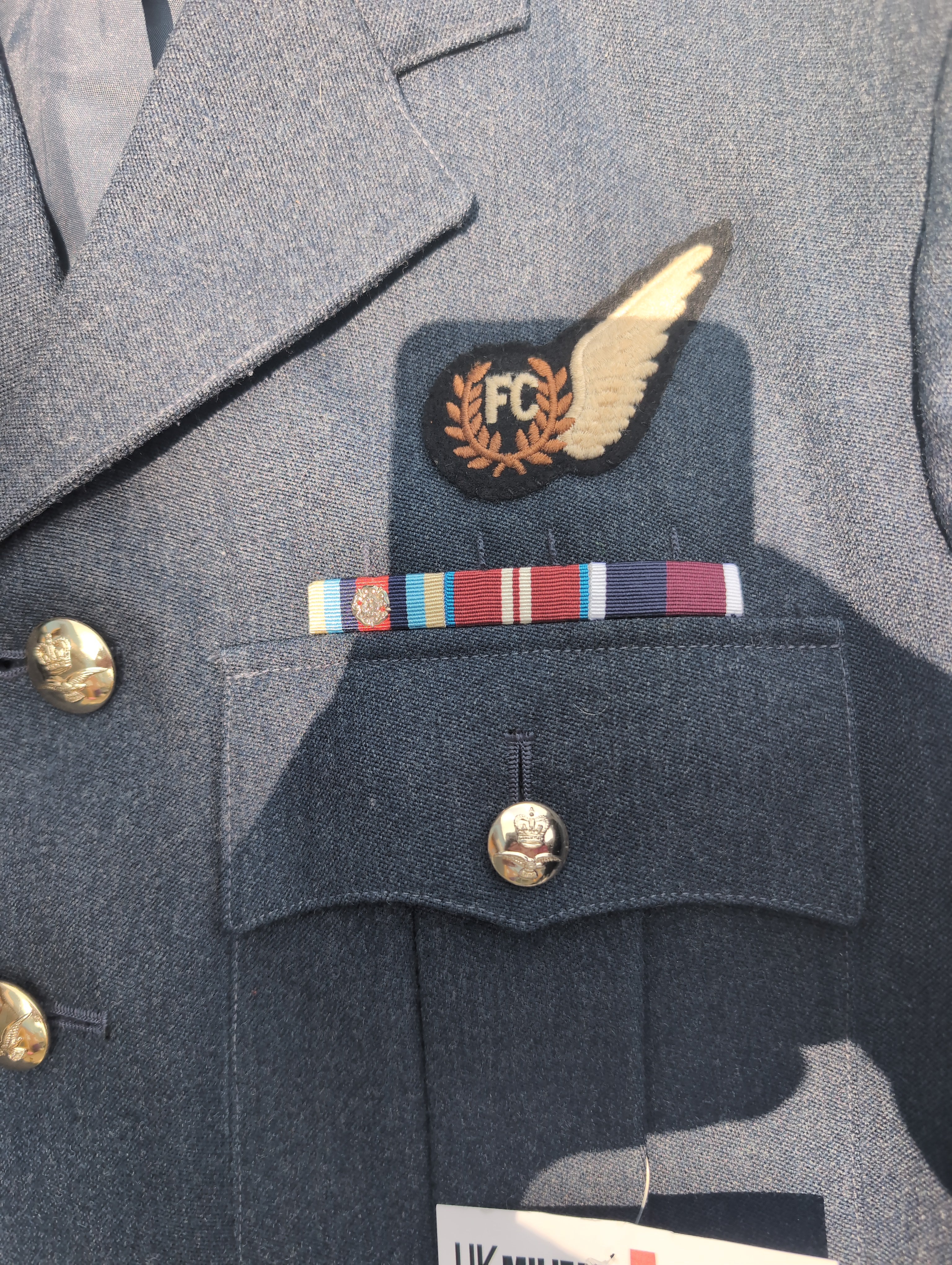 104R 41" Chest Regular RAF Sergeant No,1 Service Dress Uniform SD Jacket  (G65AM)