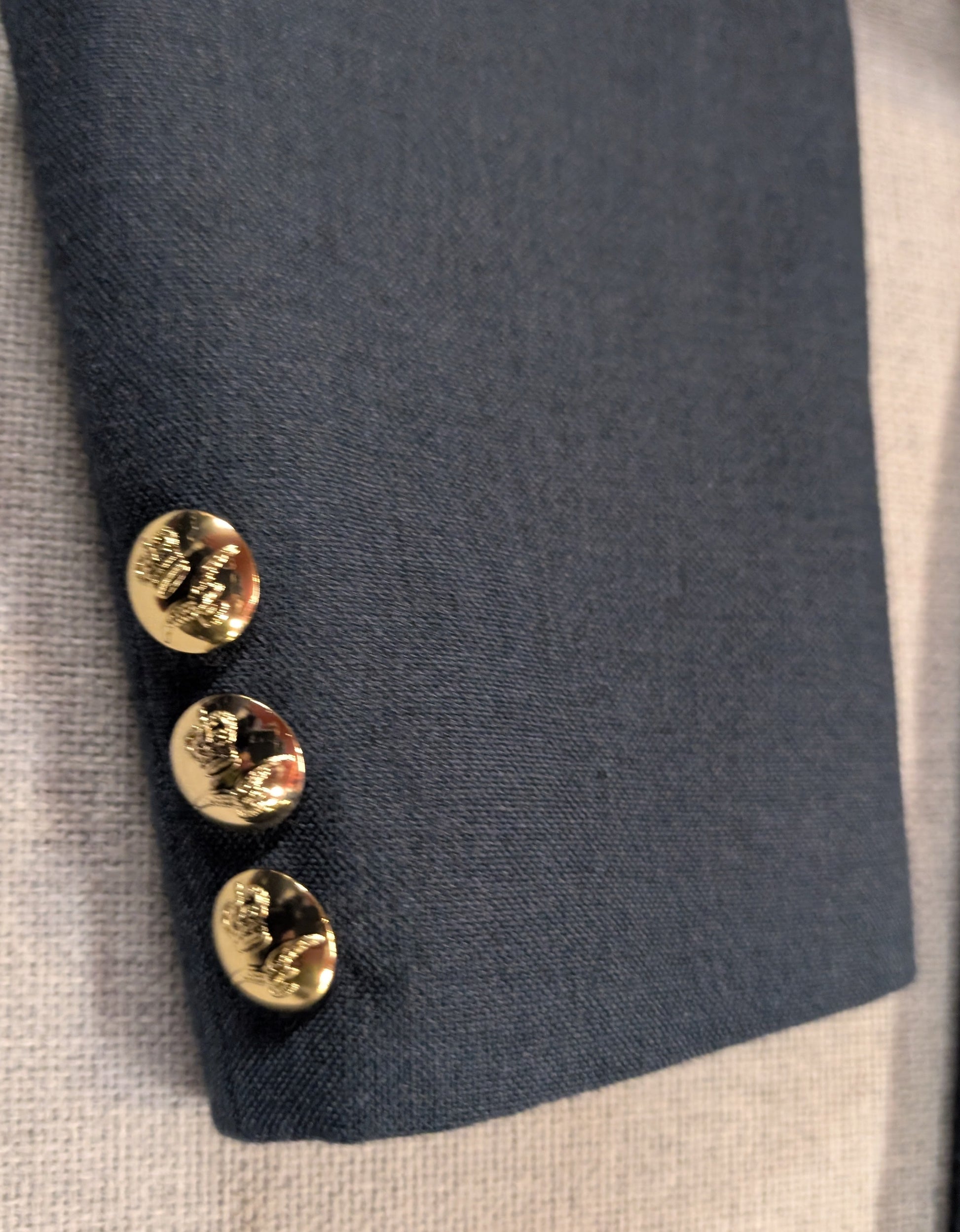 Cuff of Woman's RAF No5 Mess Dress Uniform Jacket & Skirt